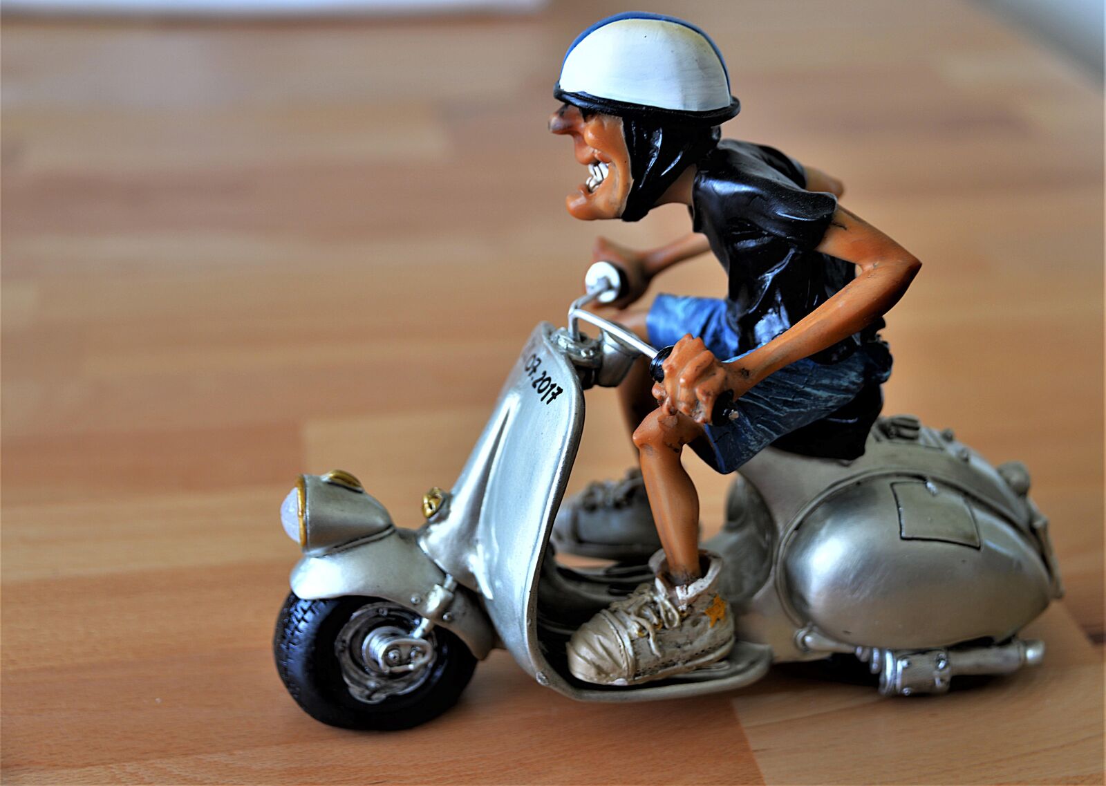 Nikon D610 sample photo. Model, scooter driver, funny photography