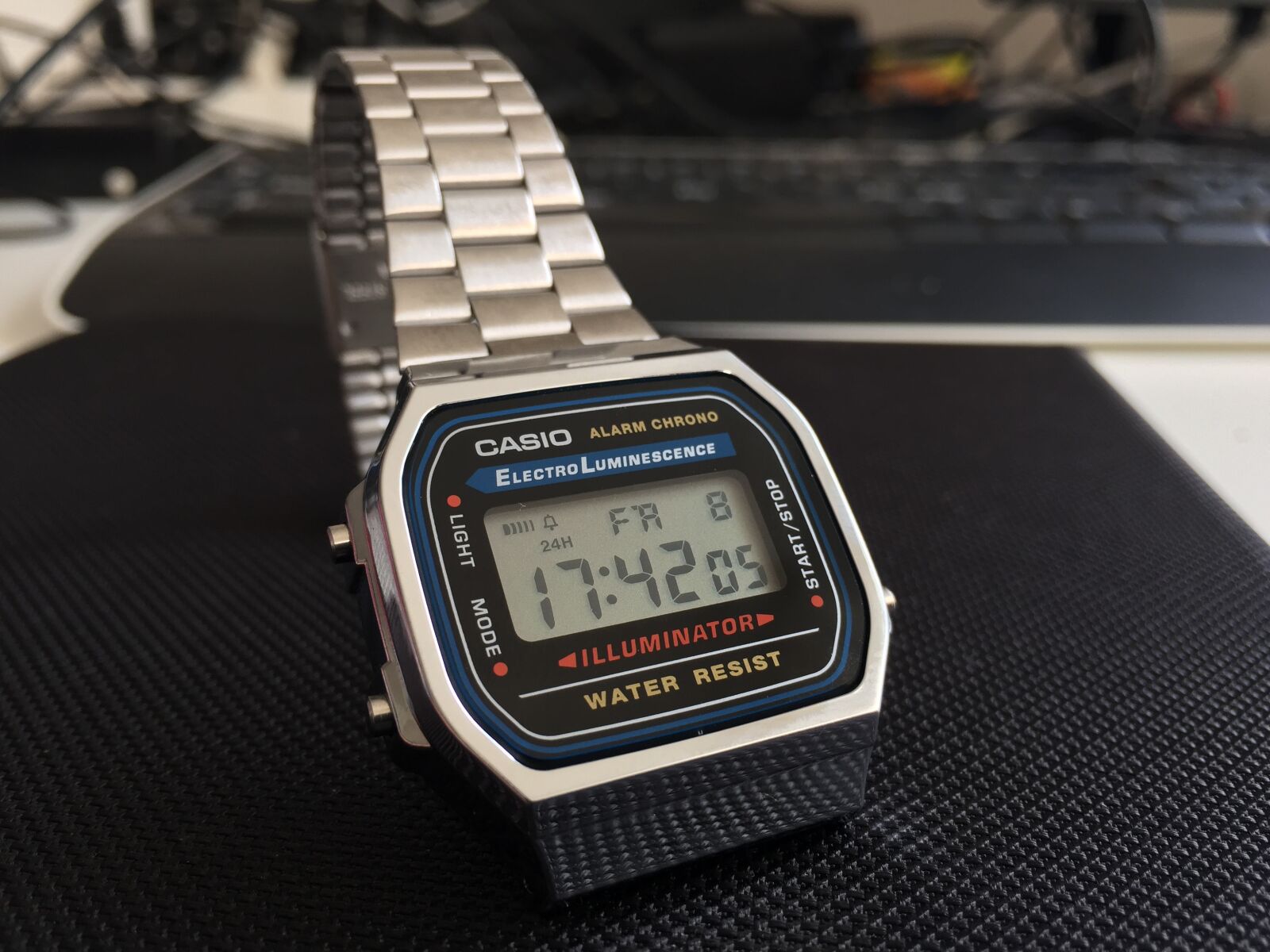 iPhone 6 back camera 4.15mm f/2.2 sample photo. Watch, casio, time photography
