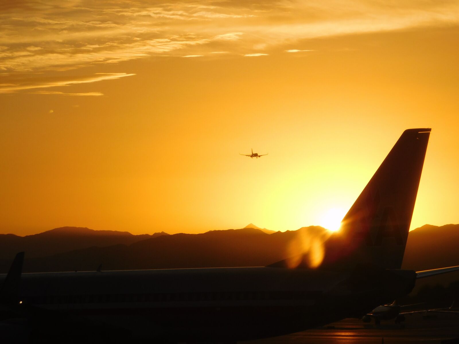 Nikon Coolpix L840 sample photo. Sunrise, airport, sunset photography
