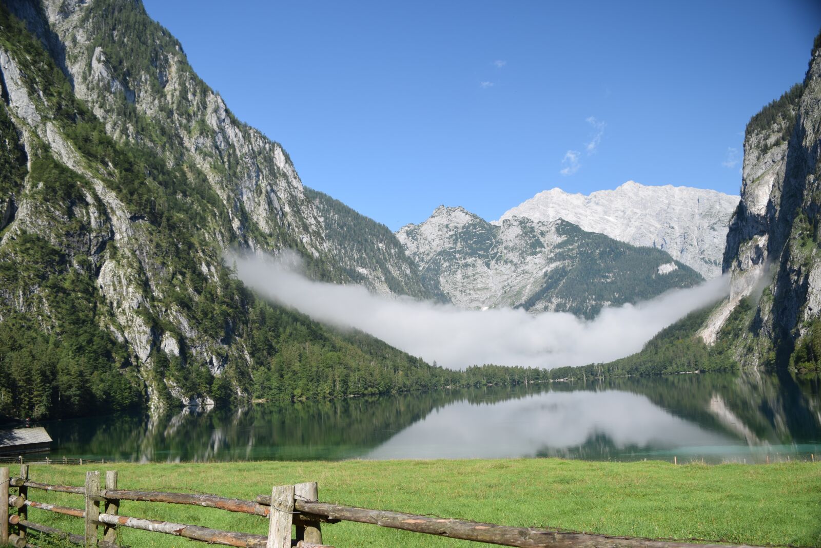 Nikon D5300 sample photo. Mountains, lake, fog photography