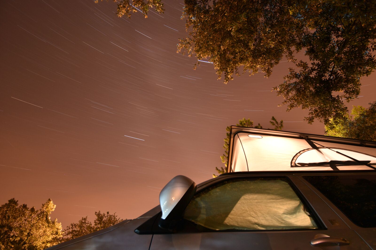 Nikon D5500 sample photo. Rooftop, van, camping photography