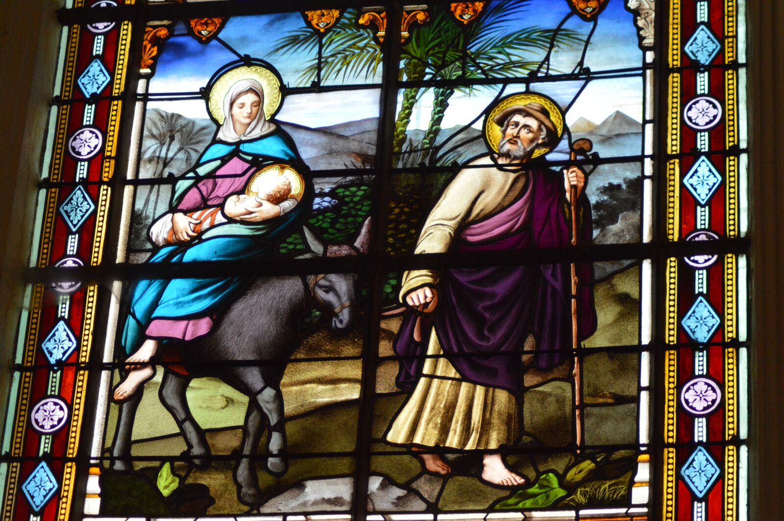 Nikon D3200 sample photo. Stained glass, window, church photography