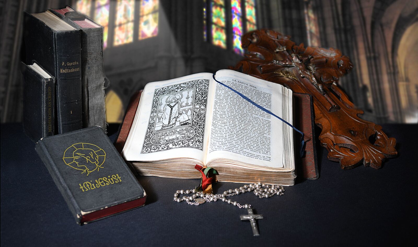 Nikon D850 sample photo. Religious, missals, rosario photography
