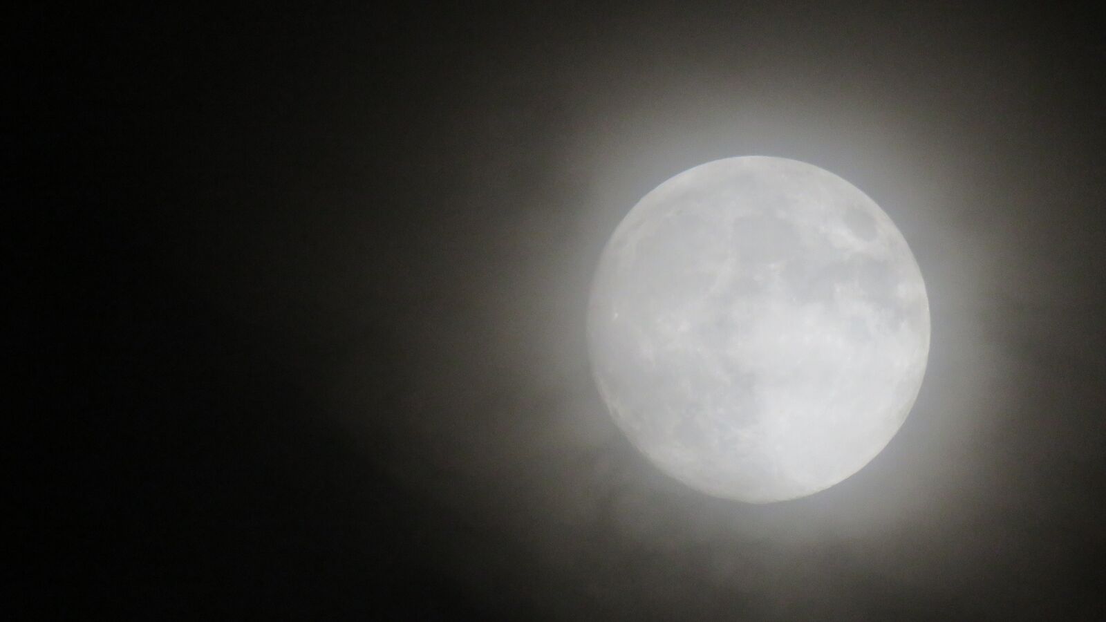 Canon PowerShot SX60 HS sample photo. Moon, full moon, dark photography
