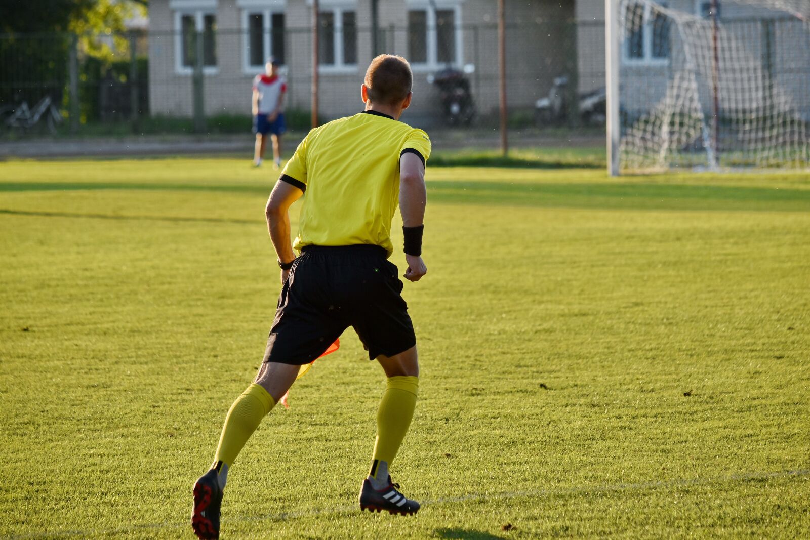 Nikon D5500 sample photo. Football, judge, sport, equipment photography