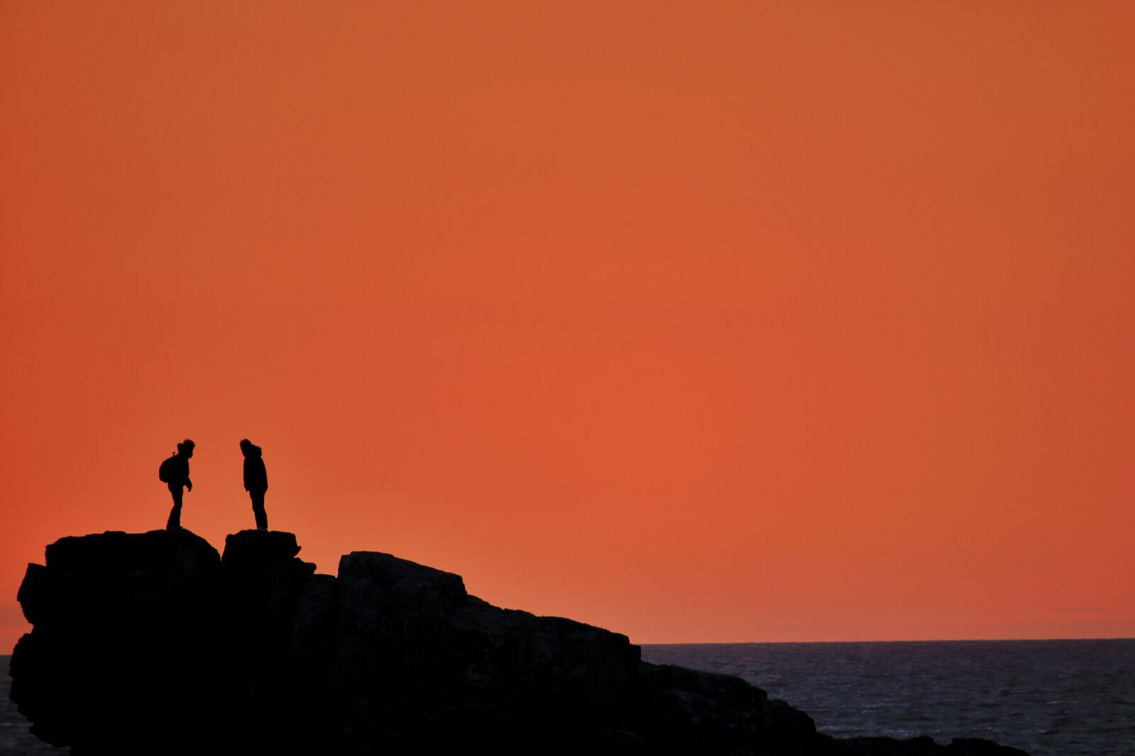 Canon EF-S 55-250mm F4-5.6 IS STM sample photo. Sunset, human, silhouette photography
