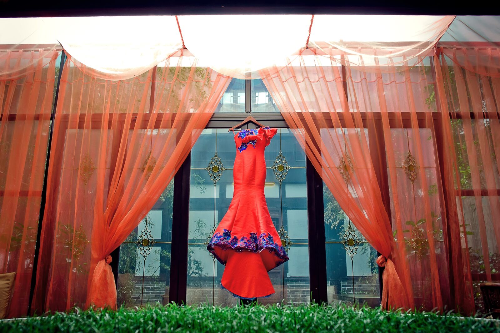 Nikon D700 sample photo. China wind, bride dress photography