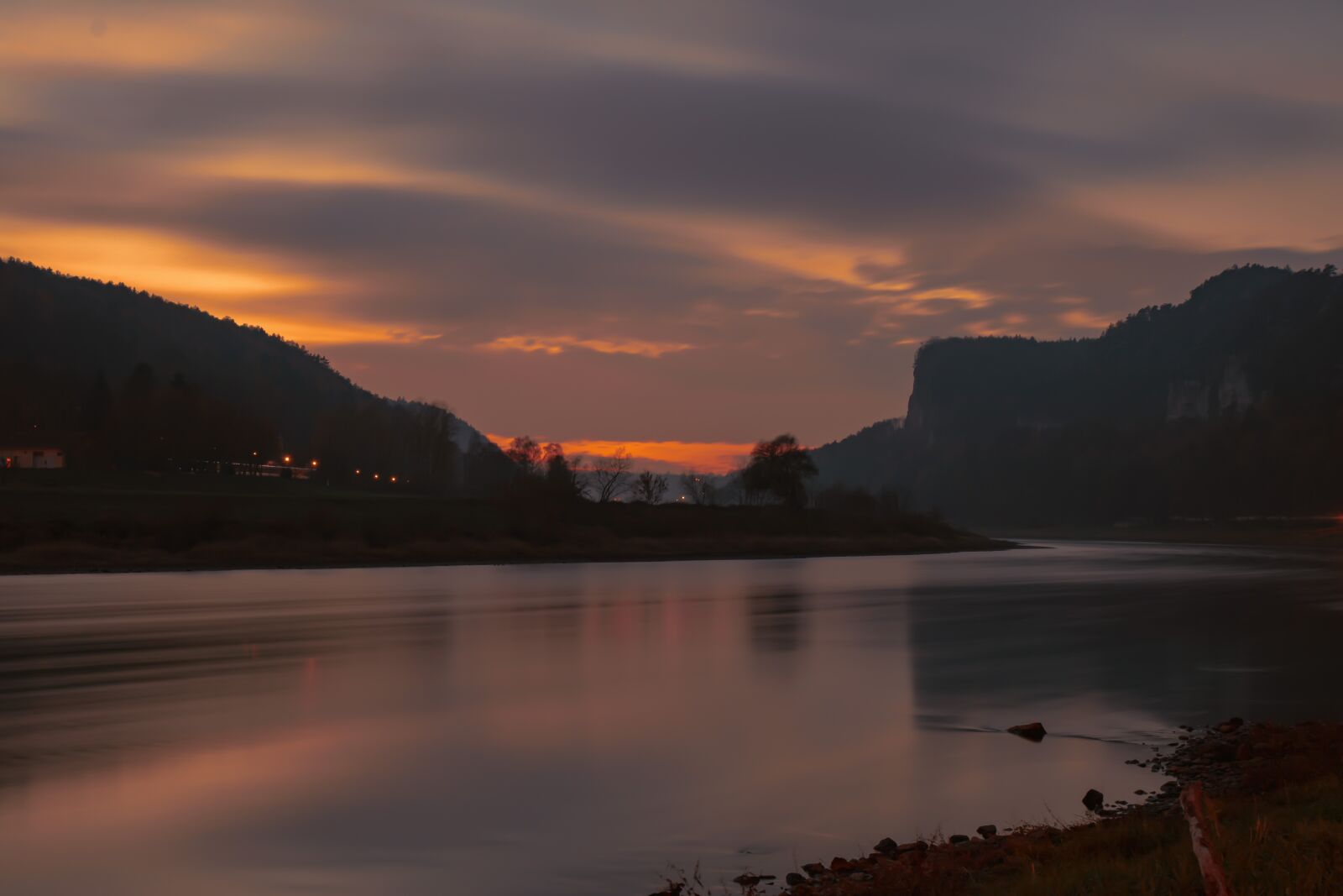 Canon EOS 80D sample photo. Bastei, river, sunset photography
