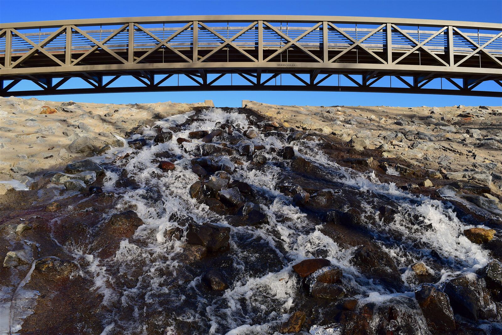 Nikon D3300 sample photo. Bridge, stream, waterfall photography