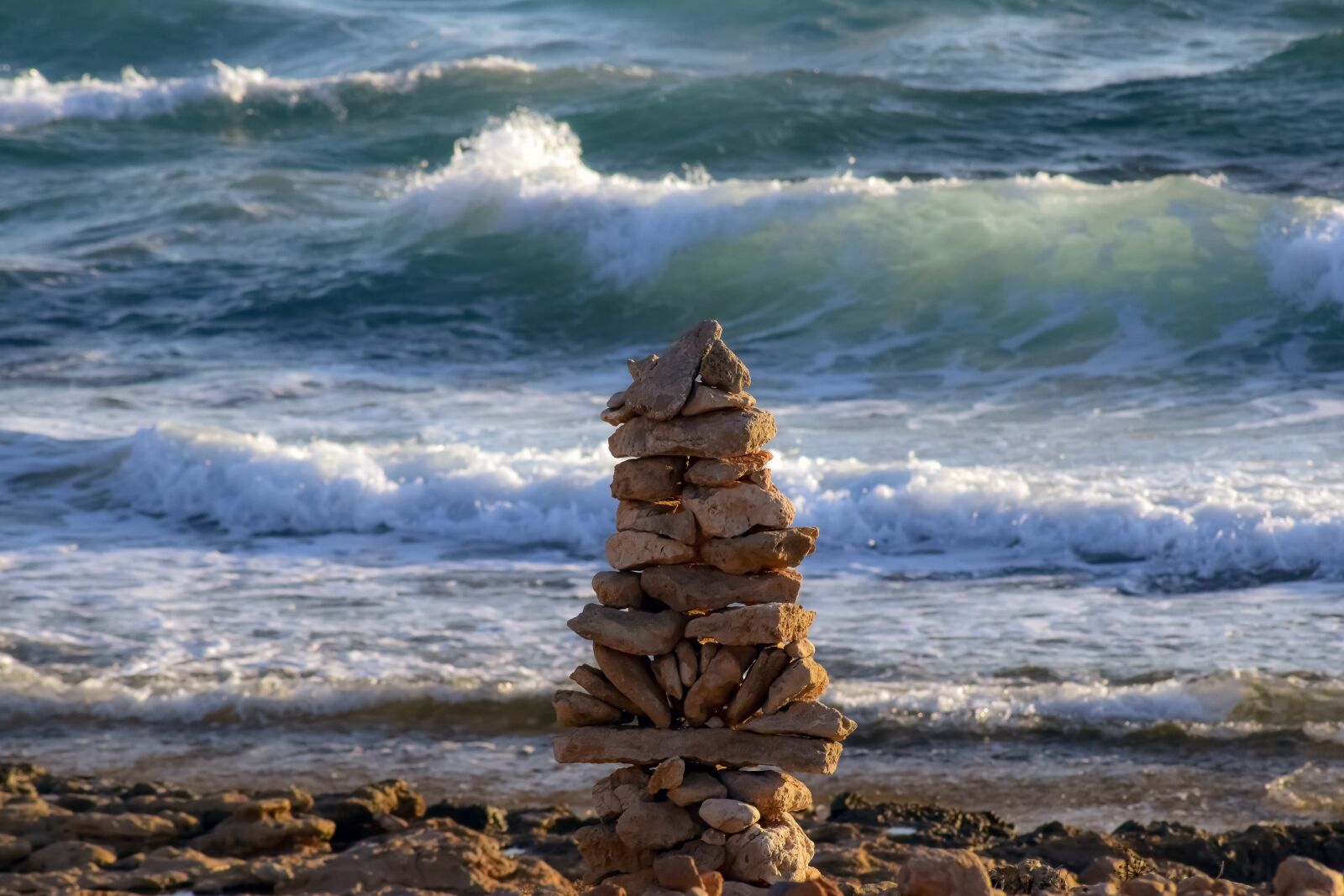 Nikon D3300 sample photo. Stones, path sign, nature photography