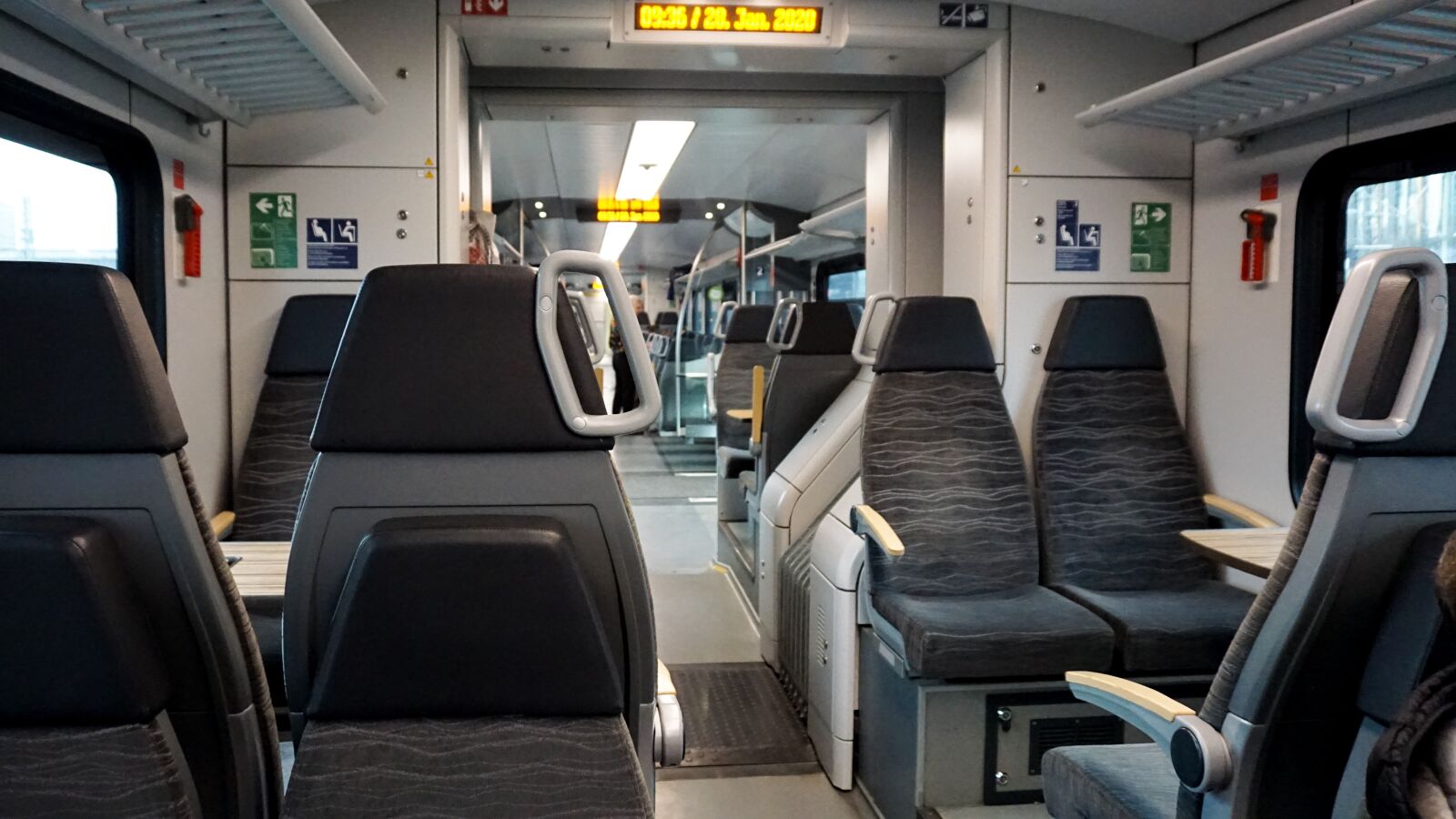 Sony a6000 sample photo. Train seat, train inside photography