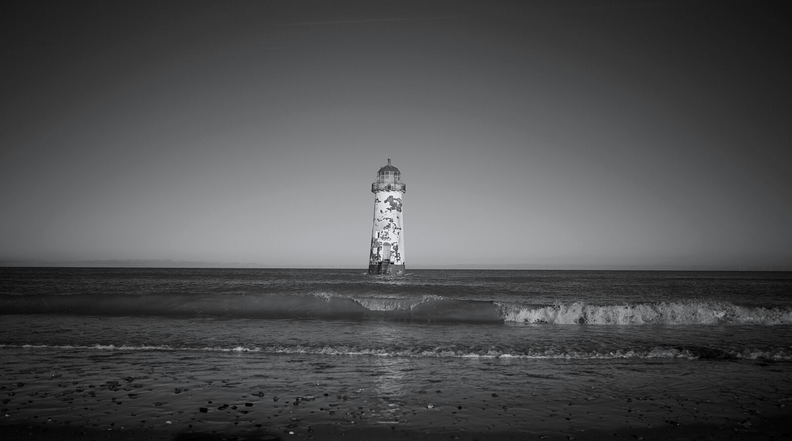 Ricoh GR + GR Lens sample photo. Lighthouse, wales, black white photography