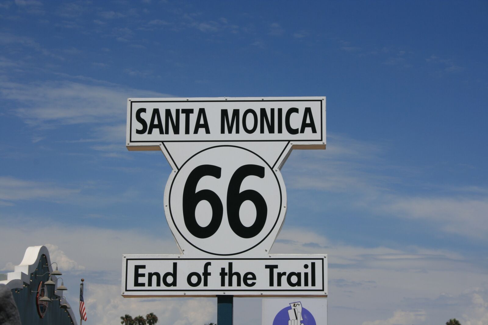 Canon EOS 400D (EOS Digital Rebel XTi / EOS Kiss Digital X) sample photo. Santa monica, route 66 photography