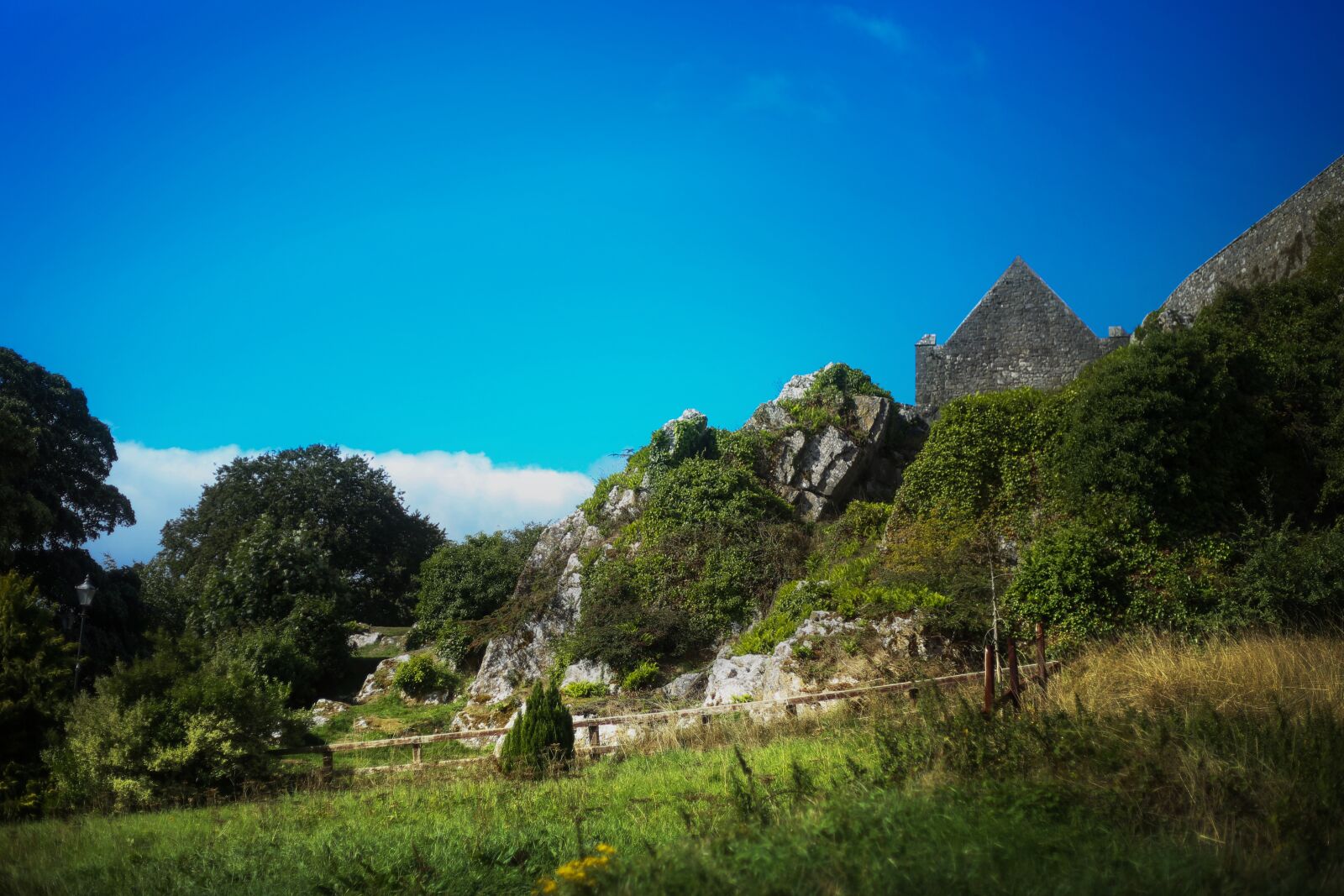 Canon EF 50mm F1.8 II sample photo. Rock, cashel, castle photography