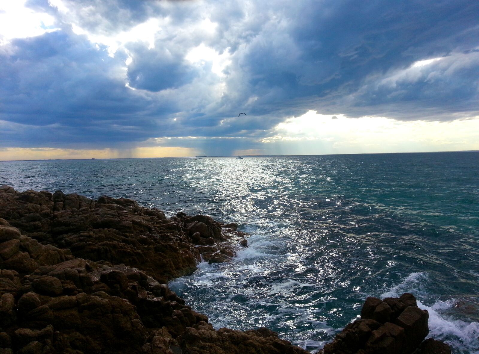 Samsung Galaxy S3 sample photo. Cloudy, sea, ocean photography