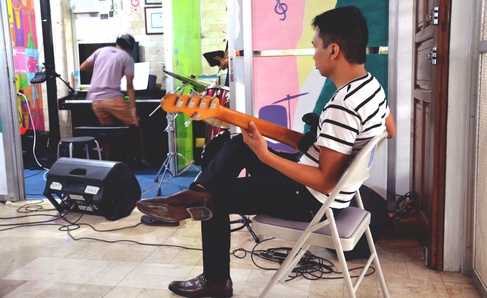 Nikon D7000 sample photo. Band, bass, guitar, music photography