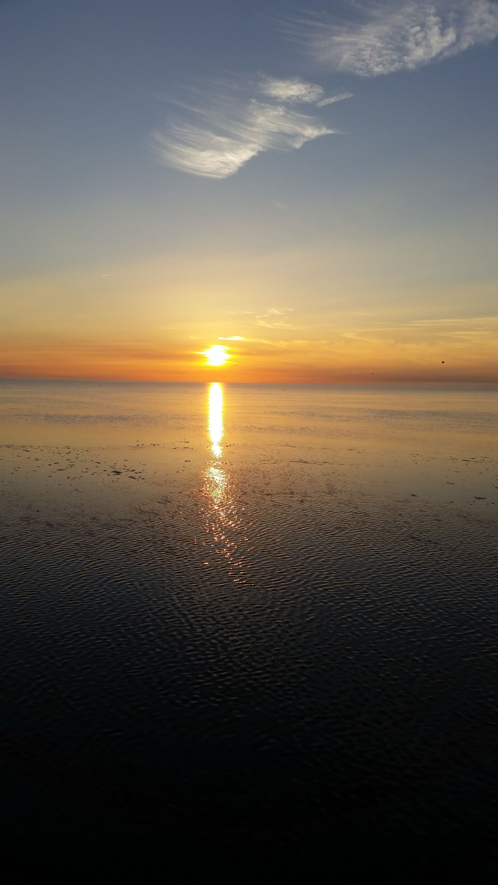 Samsung Galaxy S5 sample photo. North sea, sunset, watts photography