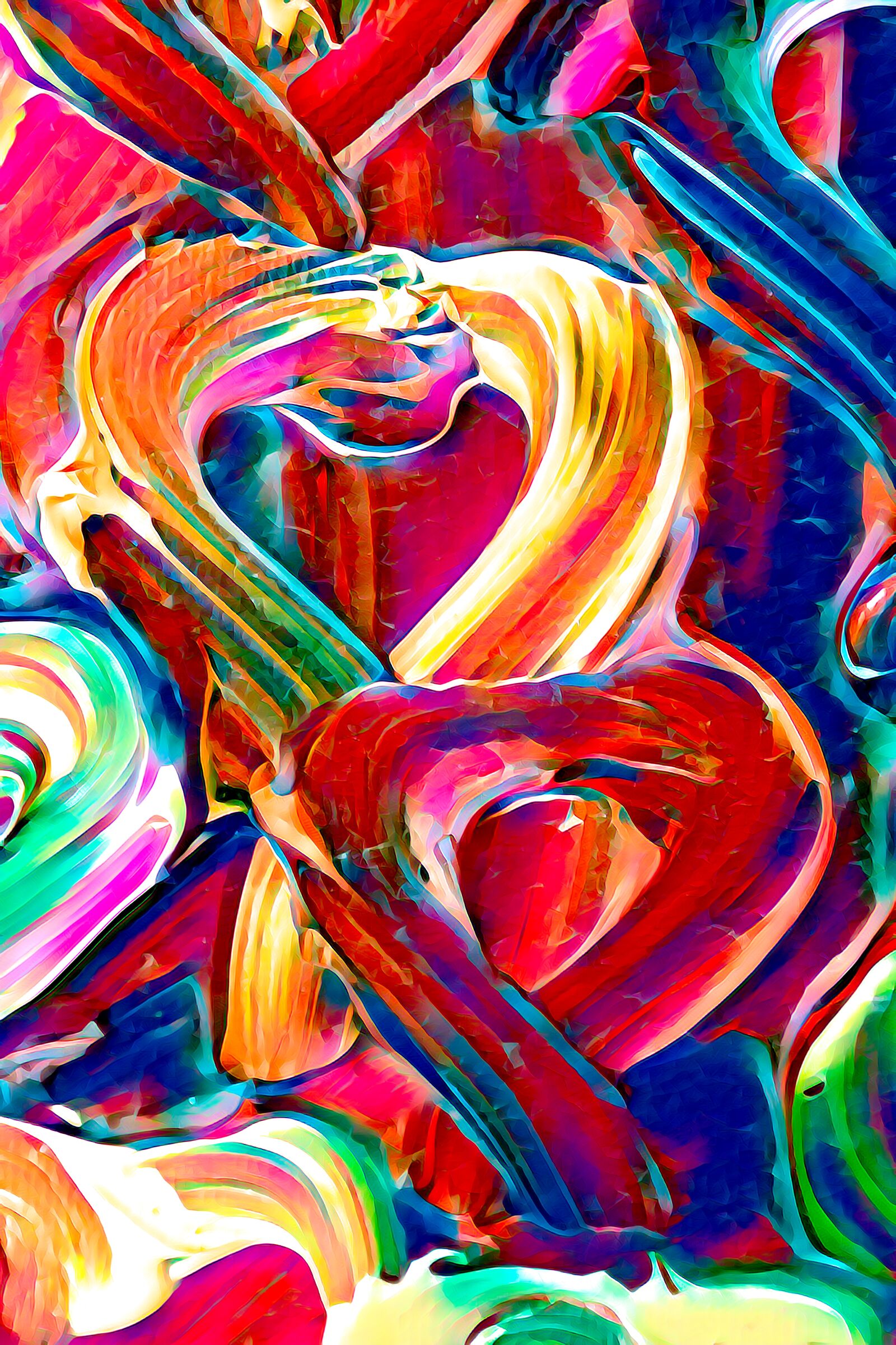 Canon EOS 90D sample photo. Hearts, paint, painting photography