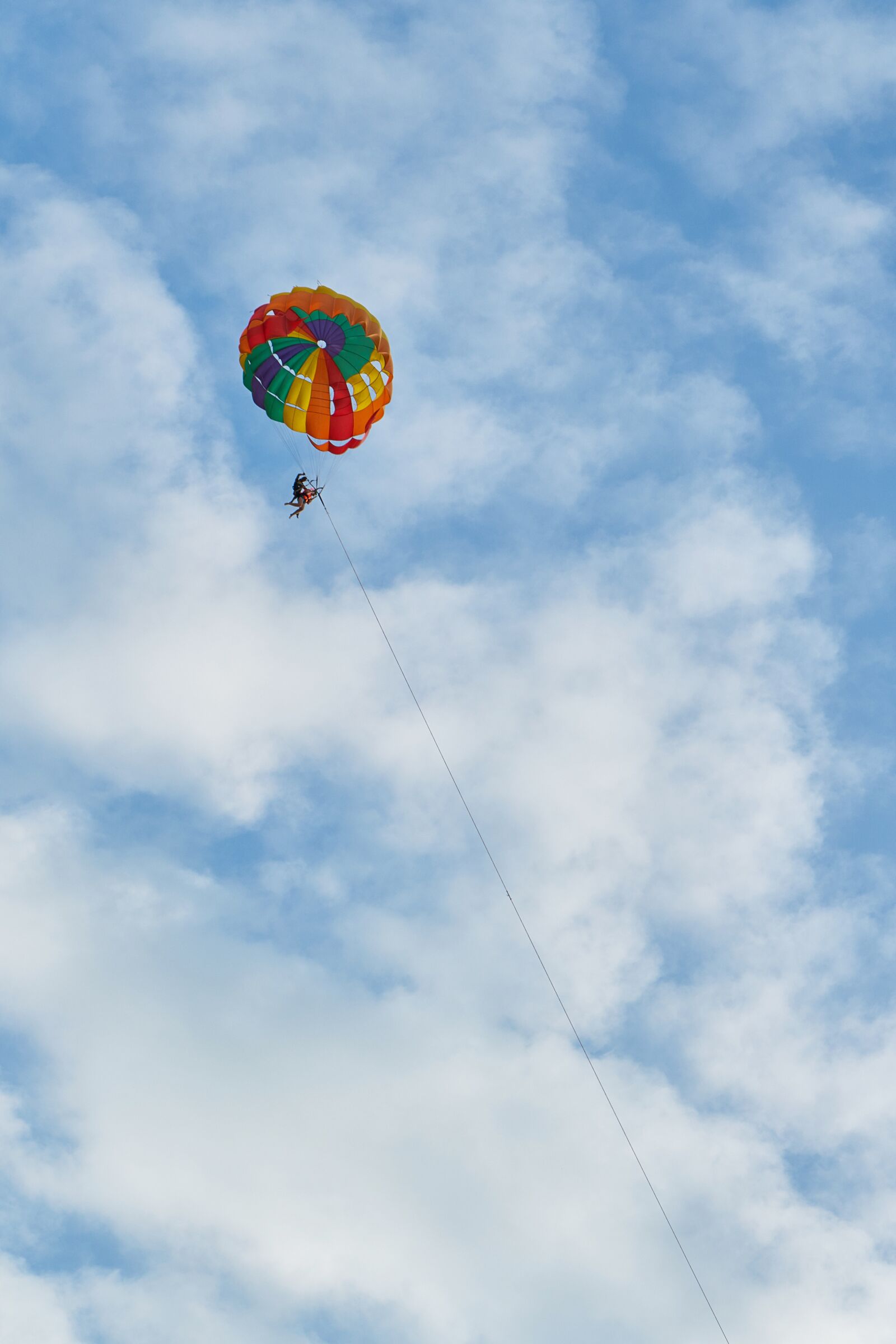 Sony a7R II sample photo. Parachute, sky, sports photography