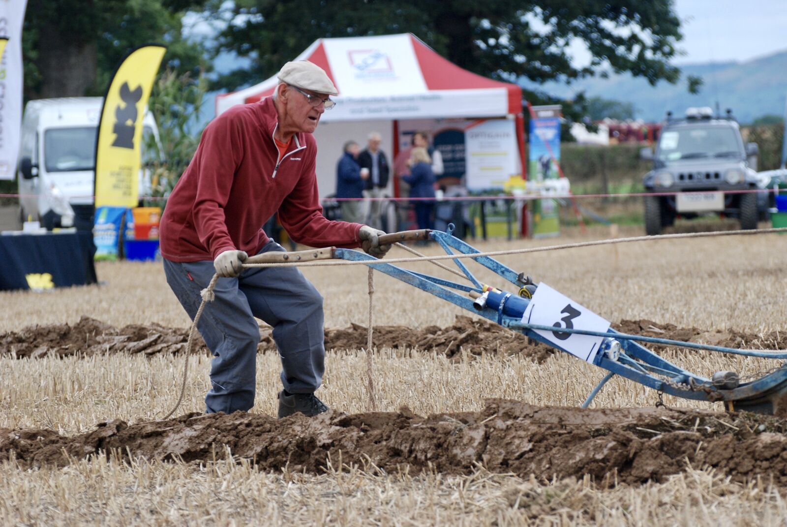 Nikon D80 sample photo. Man, ploughing, horses photography