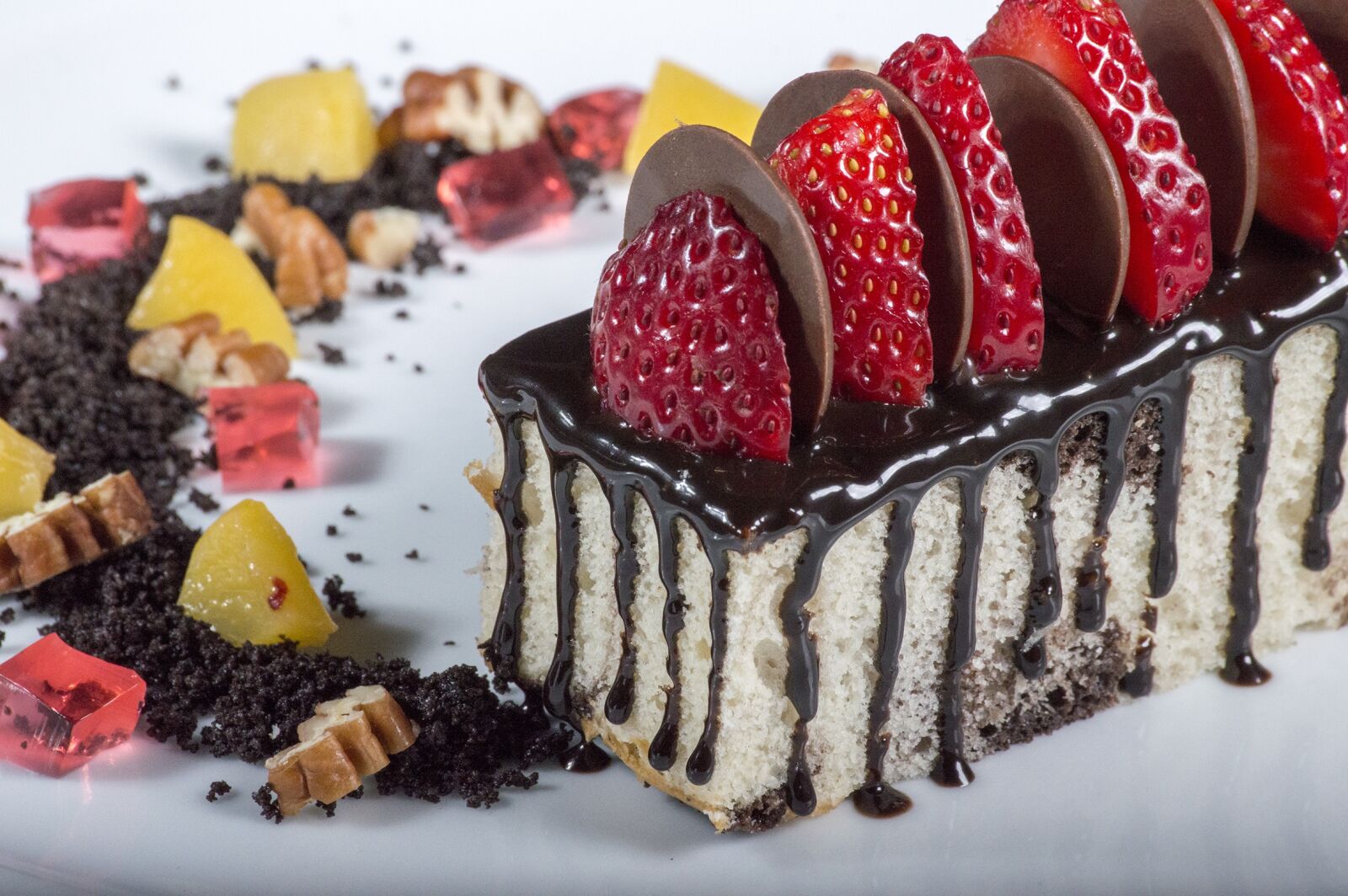 Nikon D3200 sample photo. Dessert, strawberries, food photography