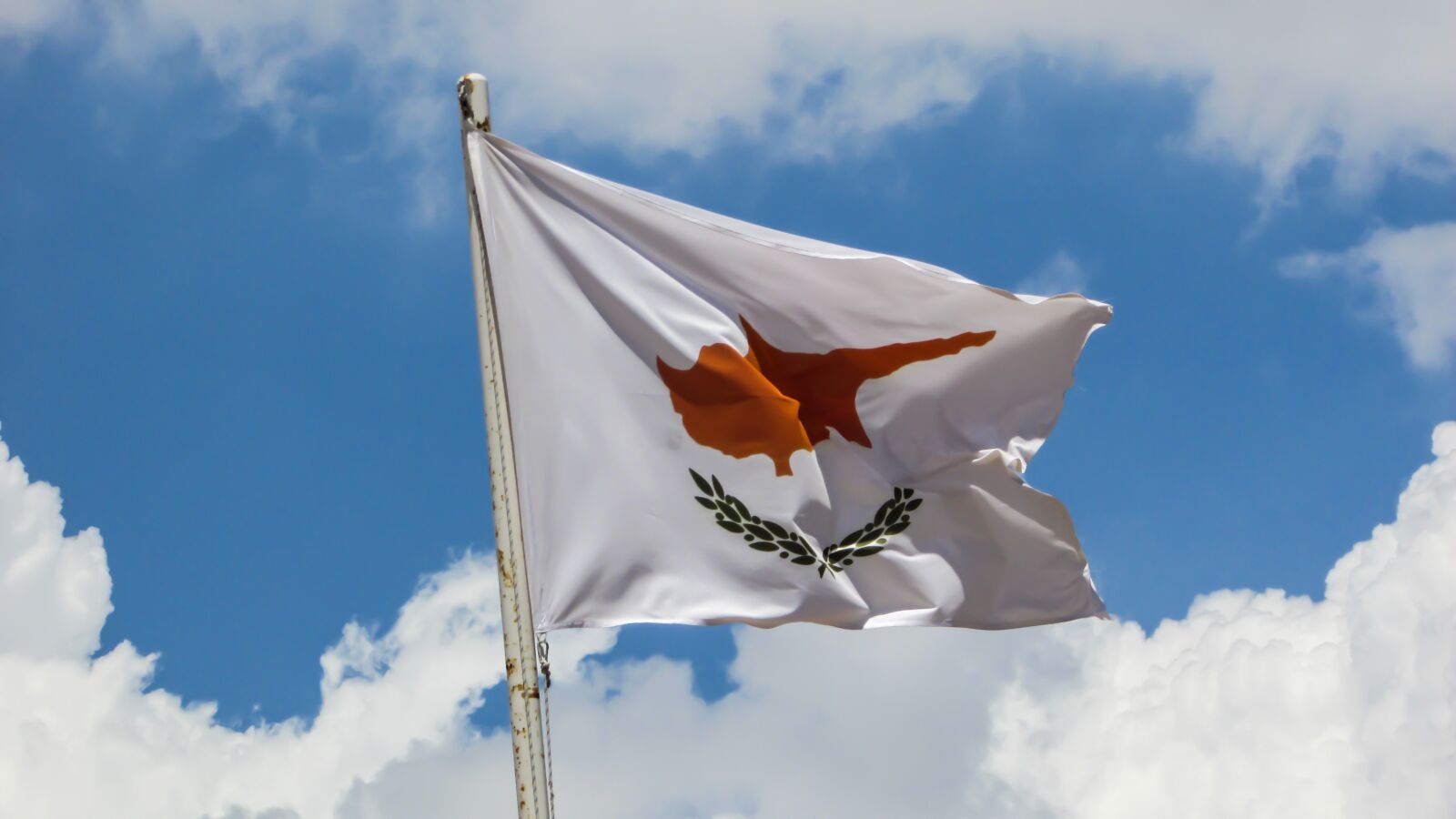 Canon PowerShot SX400 IS sample photo. Cyprus, flag, waving photography