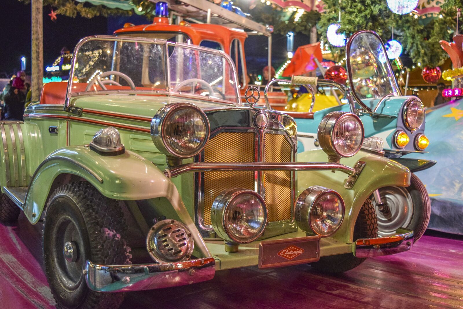 Nikon D3300 sample photo. Christmas market, carousel, christmas photography