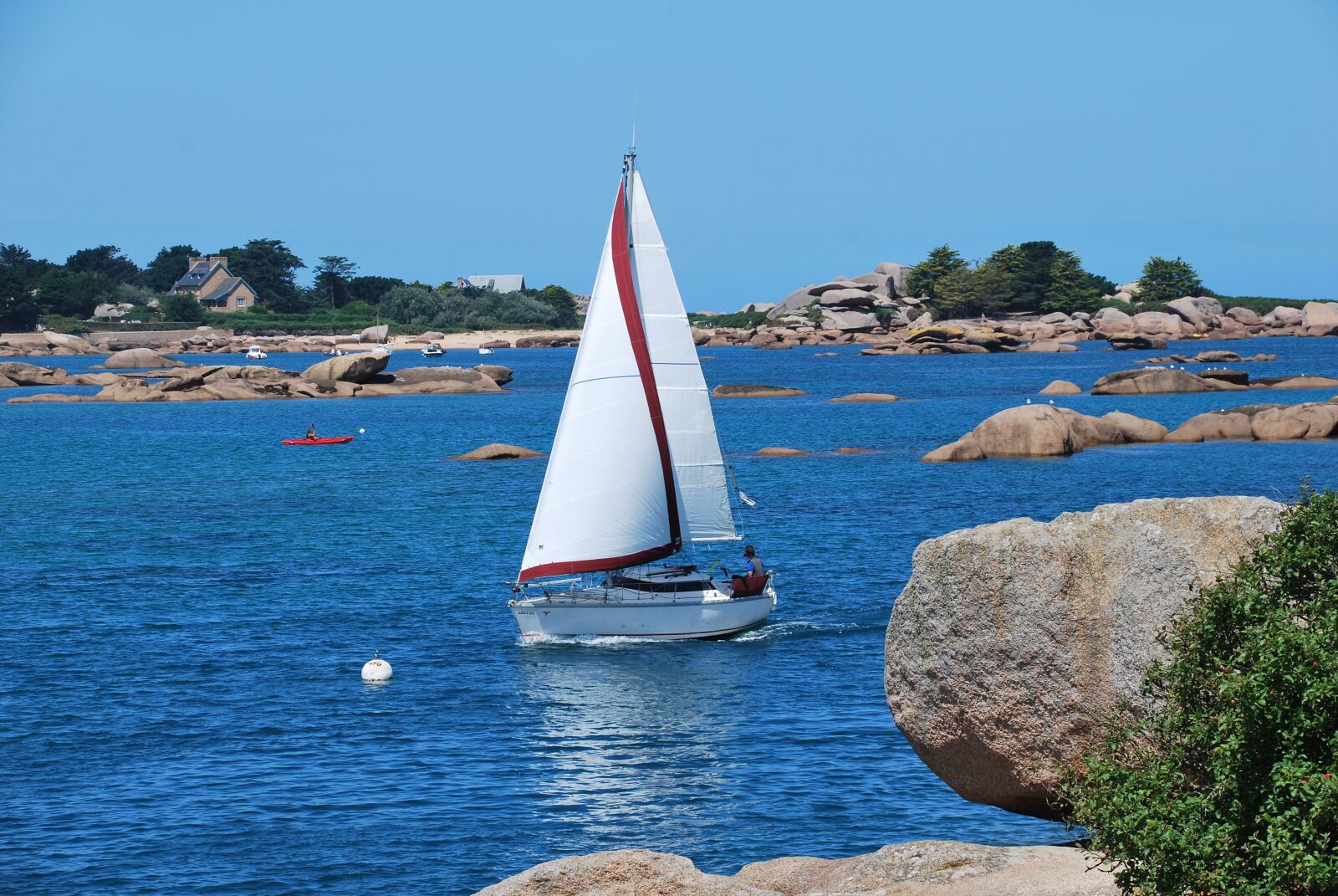Nikon D60 sample photo. Sailing boat, france, sea photography