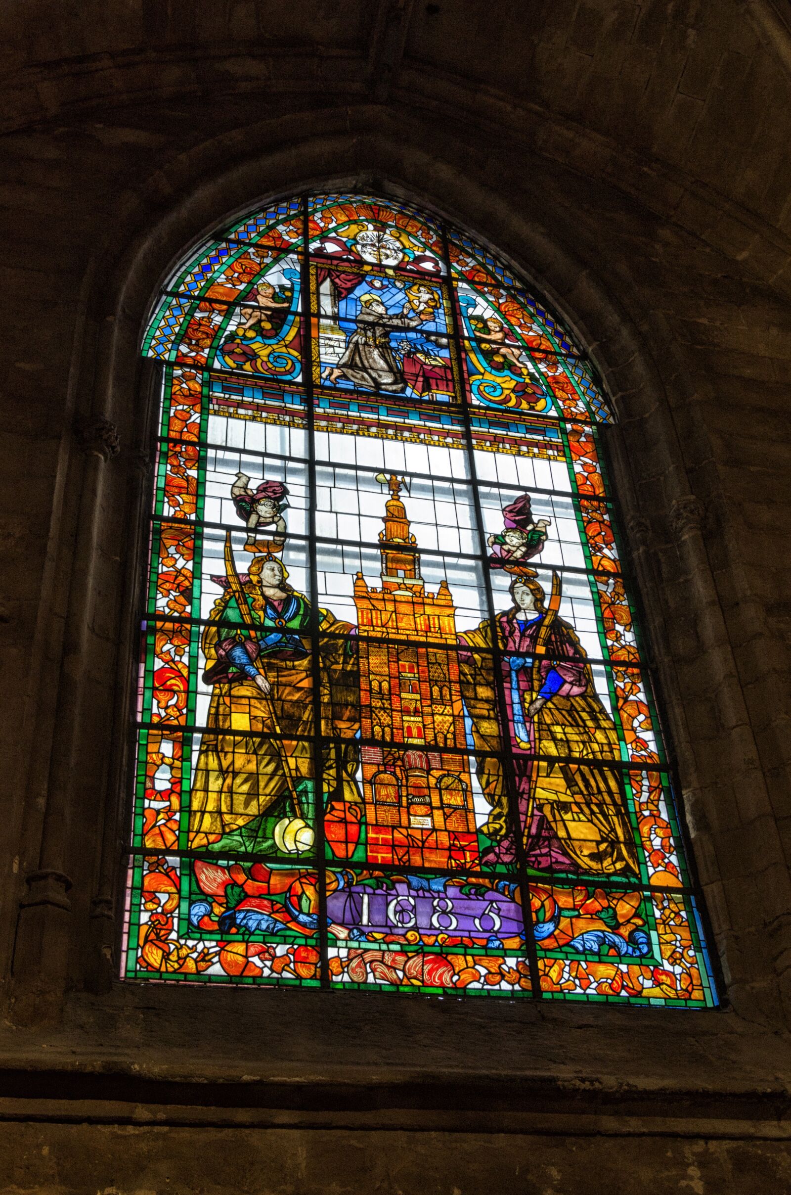 Nikon D5100 sample photo. Church, cathedral, lead glass photography