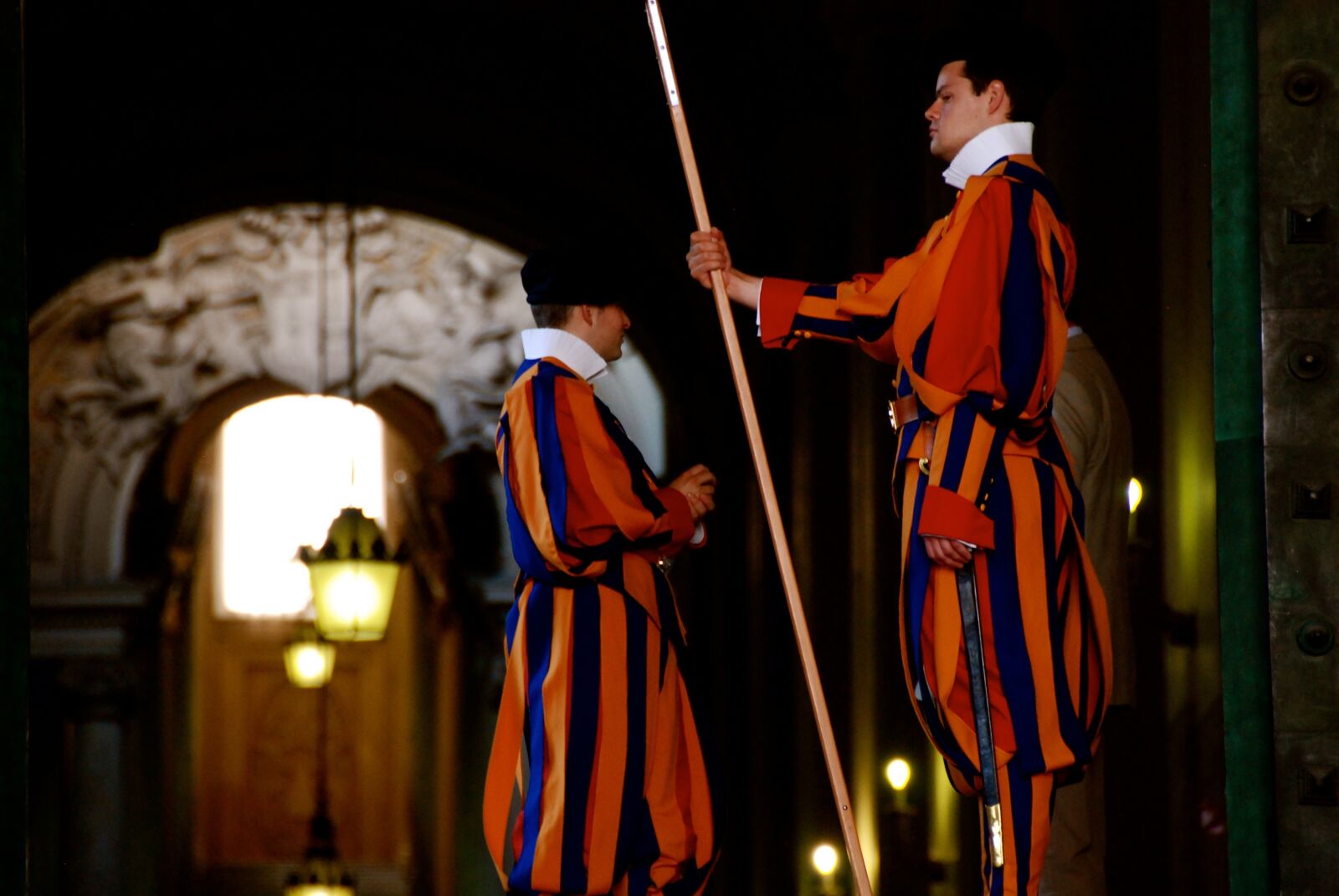 Nikon D80 sample photo. Vatican, italy, guards photography