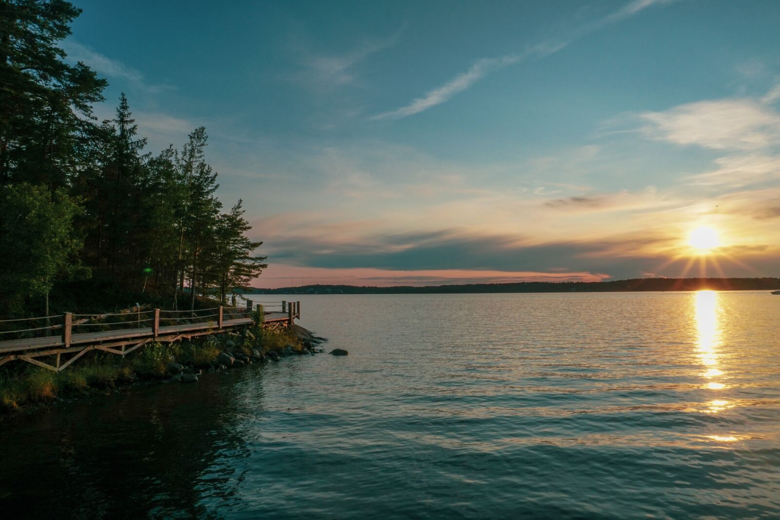 Sony a6300 sample photo. Sunset, lake, sweden photography
