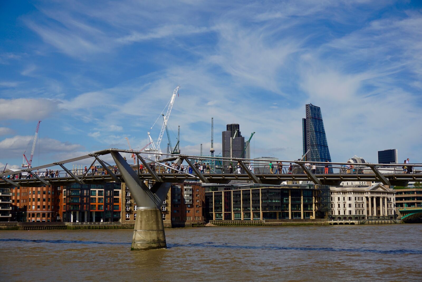 Sony a5100 sample photo. The millenium bridge, london photography