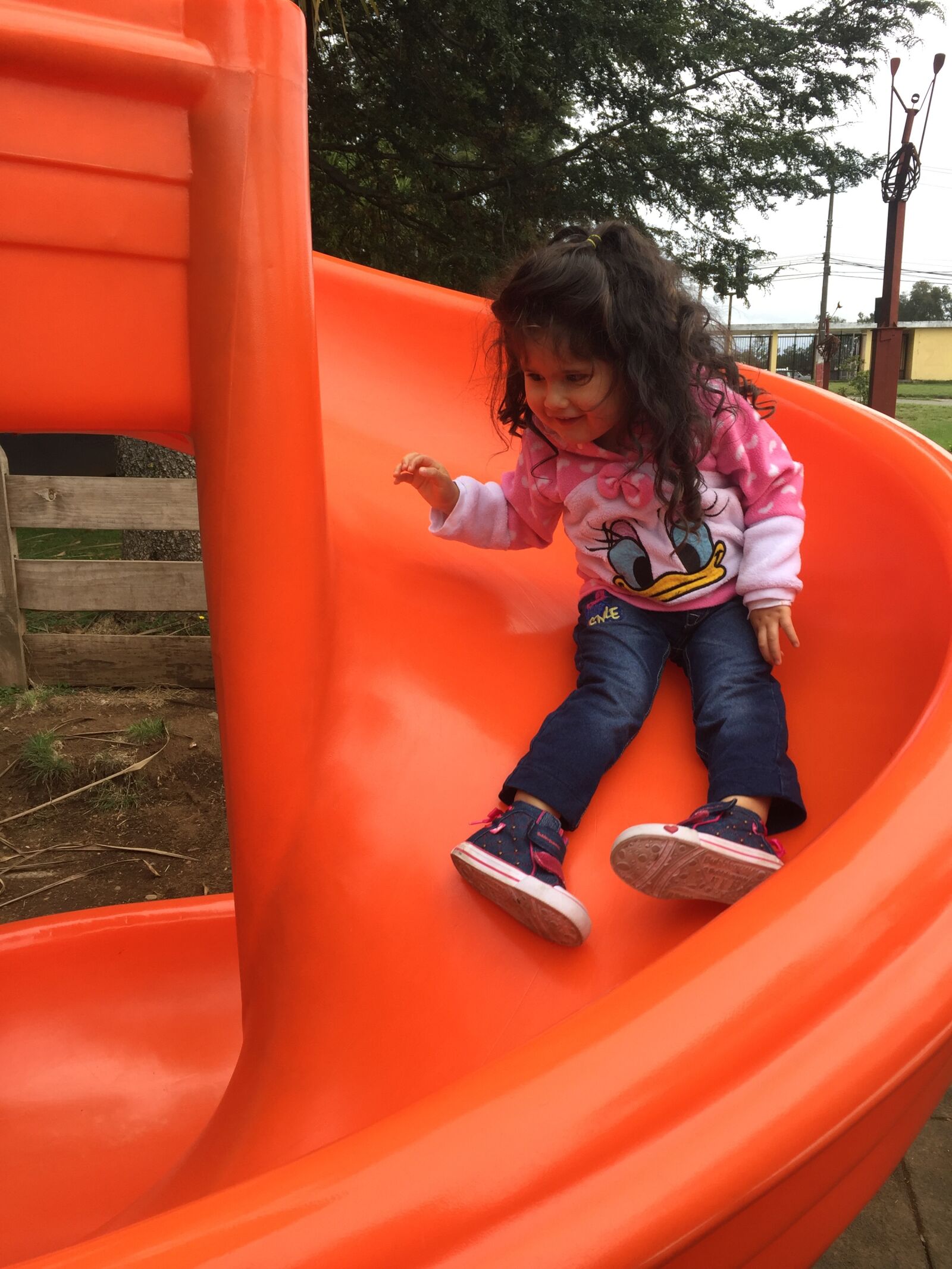 iPhone 6 back camera 4.15mm f/2.2 sample photo. Girl, happy, slide photography