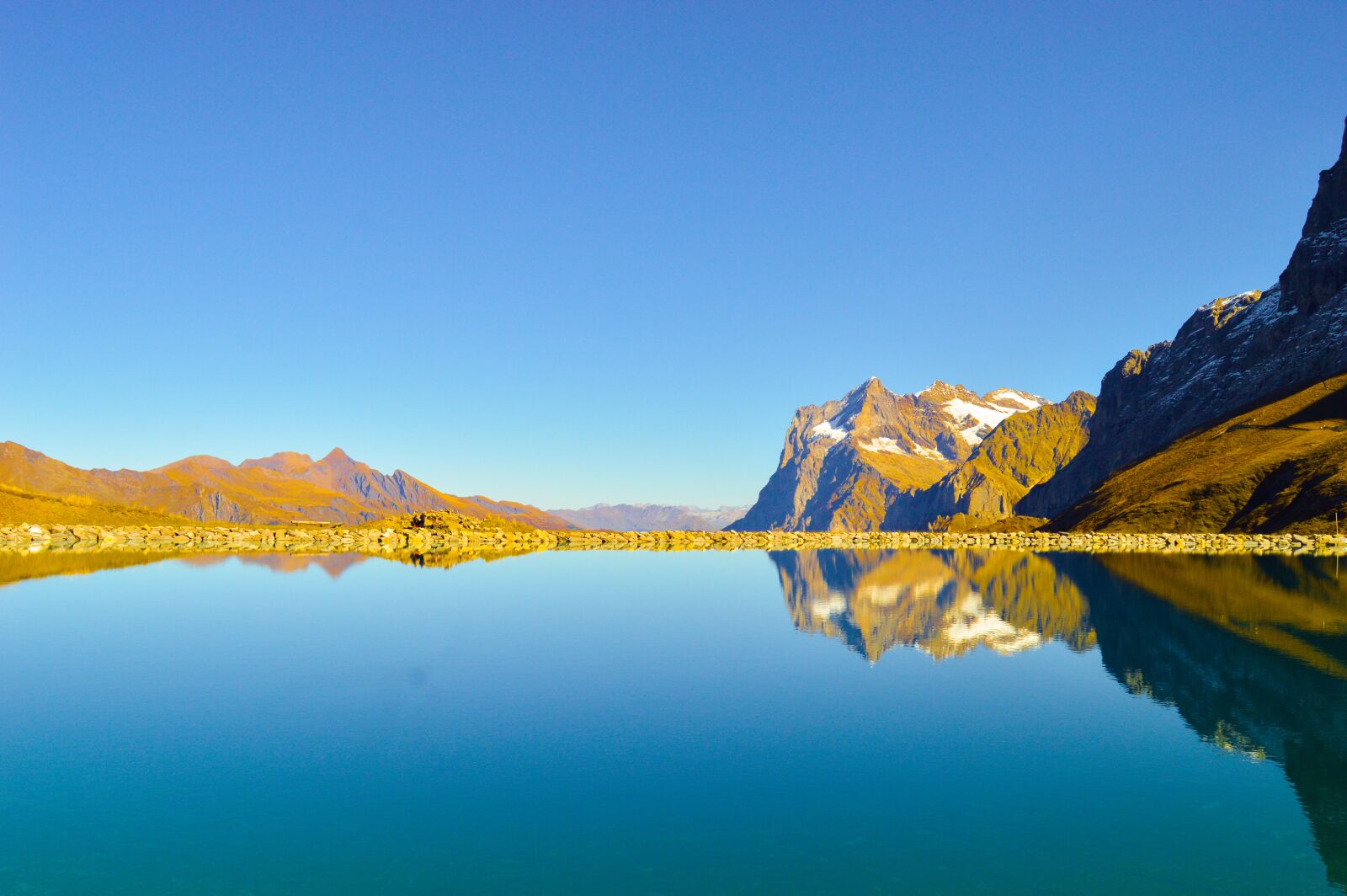 Nikon D3200 sample photo. Lake, switzerland, mountains photography