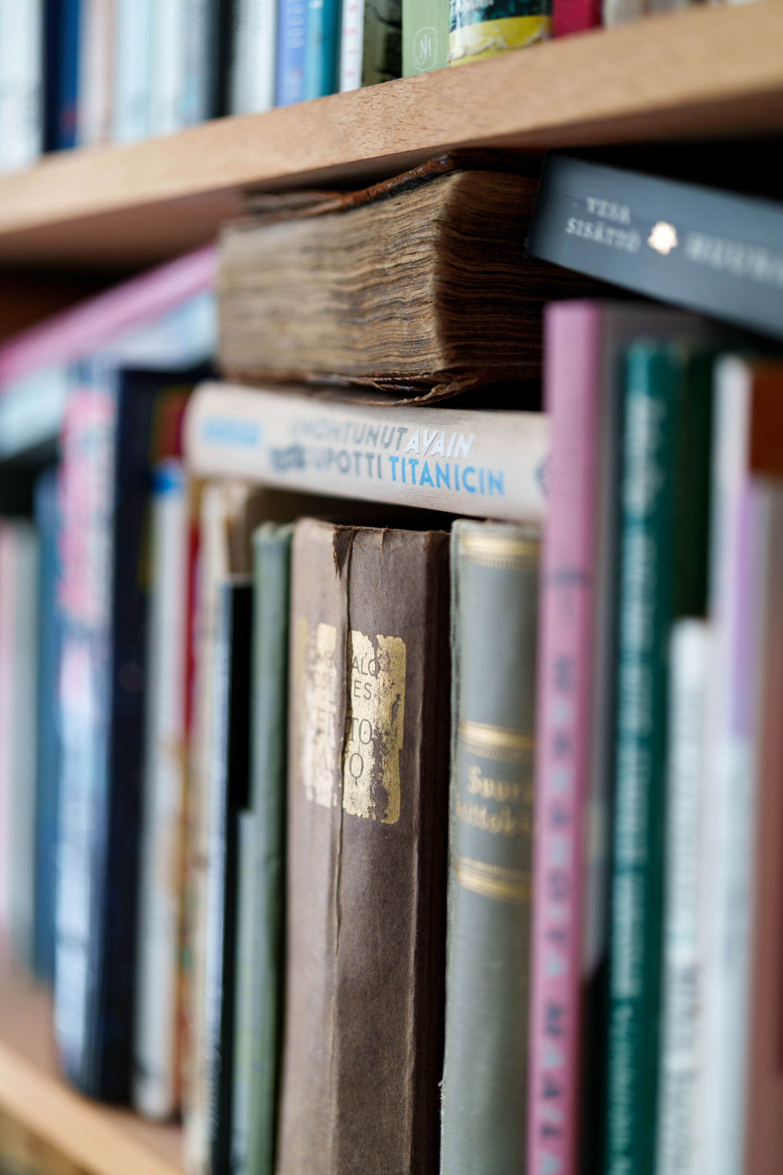 Sony FE 50mm F1.4 GM sample photo. Old books at the photography