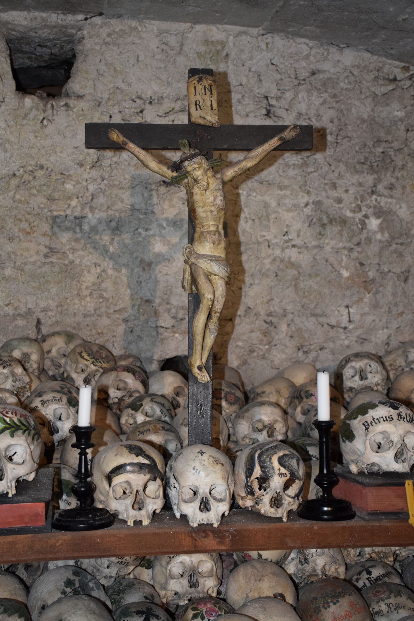 Nikon D5300 sample photo. Cross, the skulls, dark photography