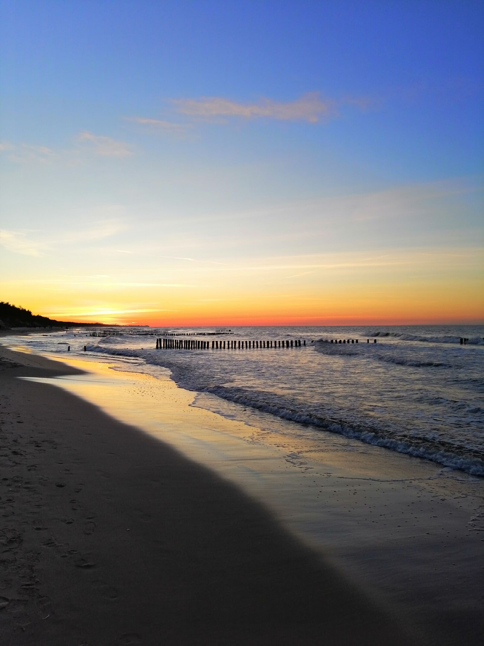 HUAWEI SNE-LX1 sample photo. Sea, sunset, beach photography
