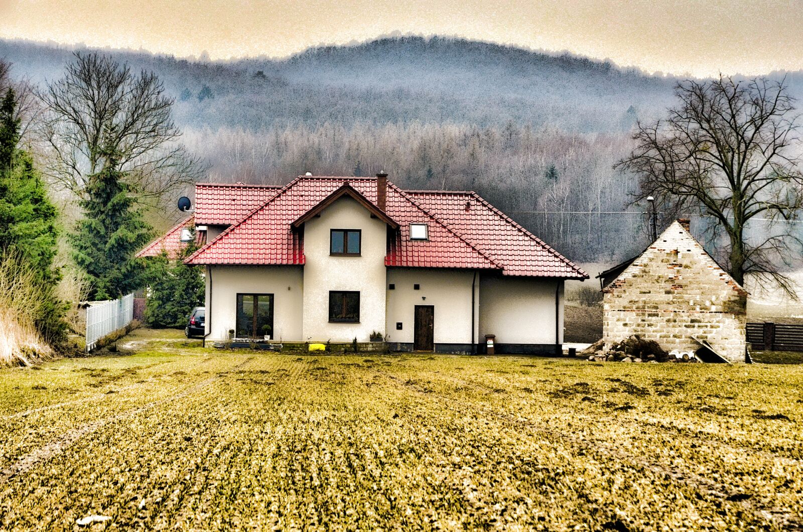 Nikon D5100 sample photo. Polanowo, house, village photography