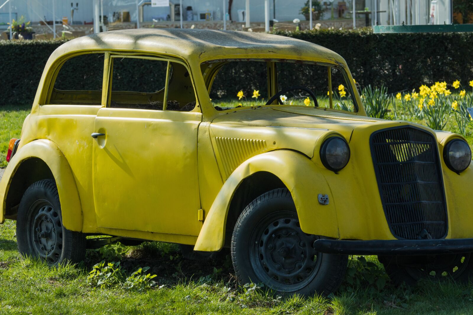 Canon EOS 80D sample photo. Auto, oldtimer, osterglocken photography
