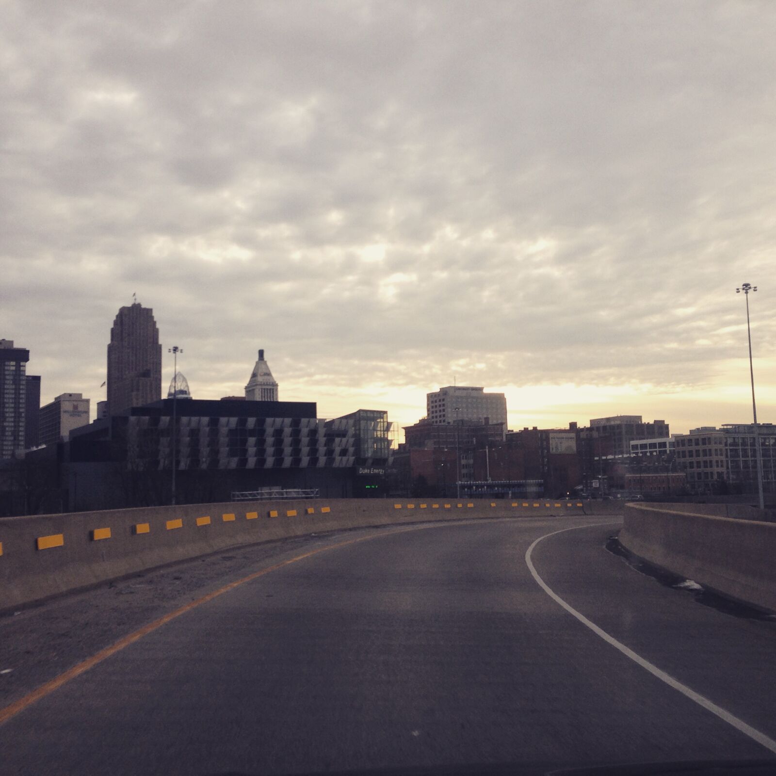 iPhone 5c back camera 4.12mm f/2.4 sample photo. Buildings, cincinnati, clouds, sixth photography