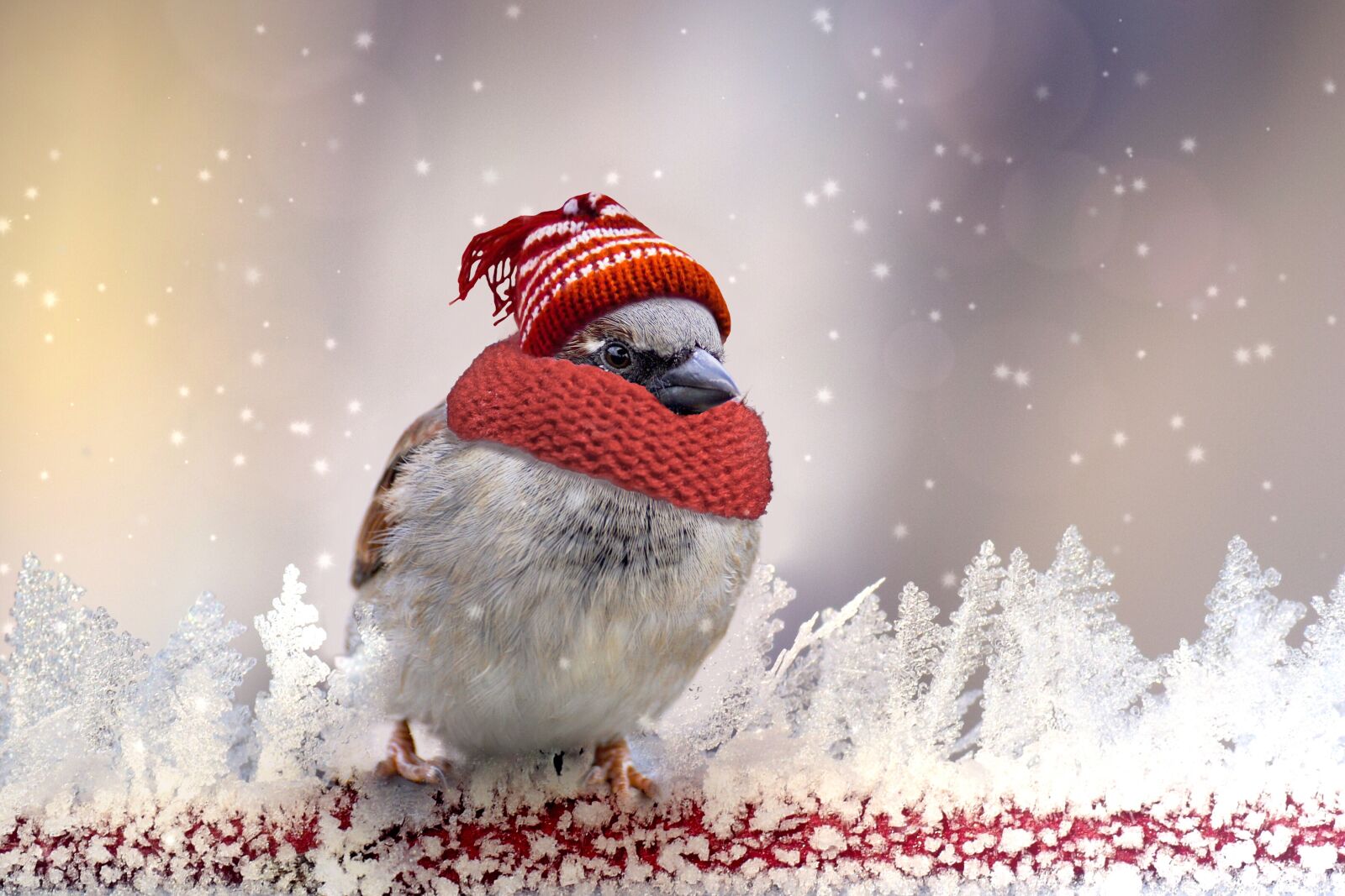 Sony DT 55-300mm F4.5-5.6 SAM sample photo. Sparrow, winter, feather photography