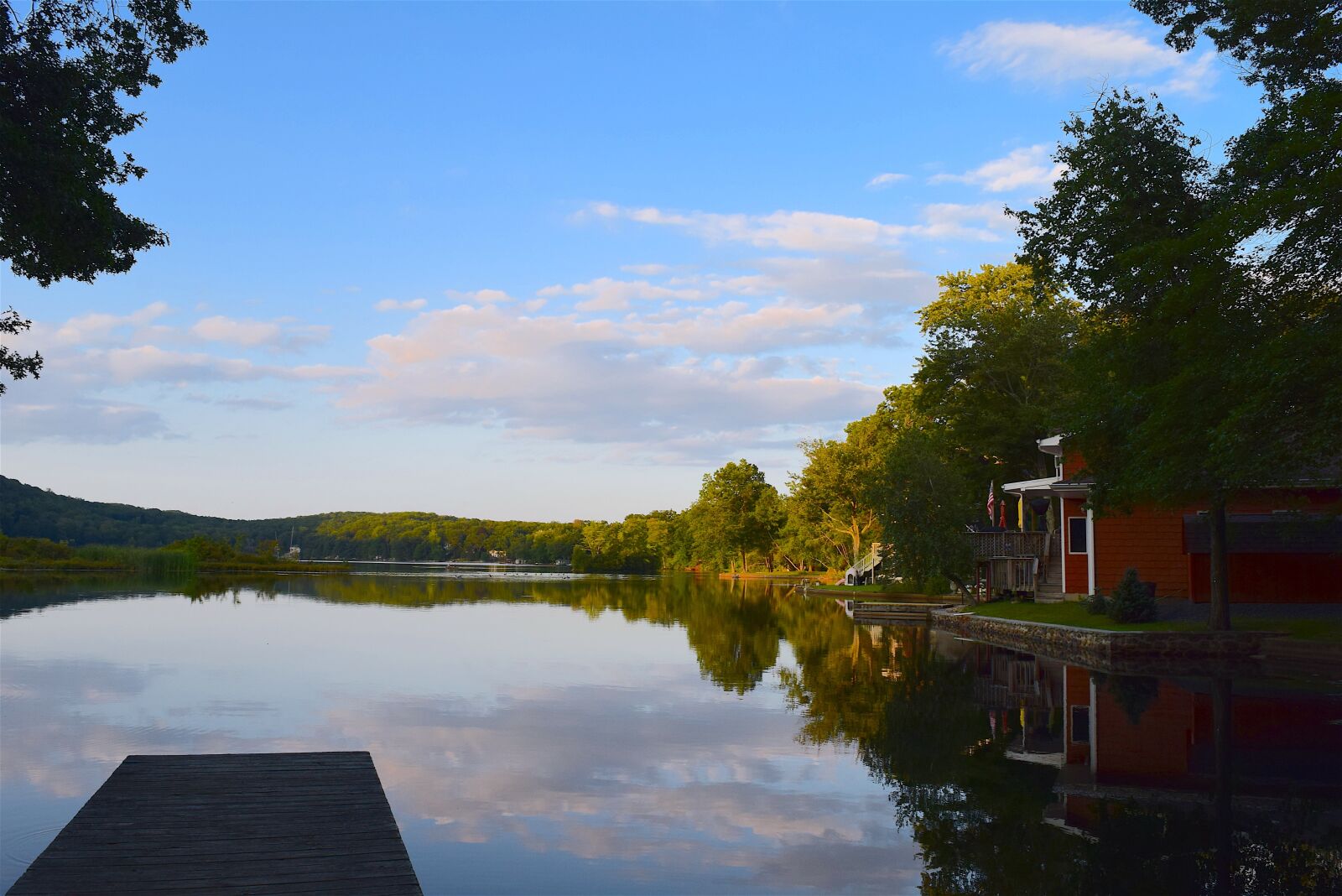 Nikon D3300 sample photo. Lake, sunset, dock photography