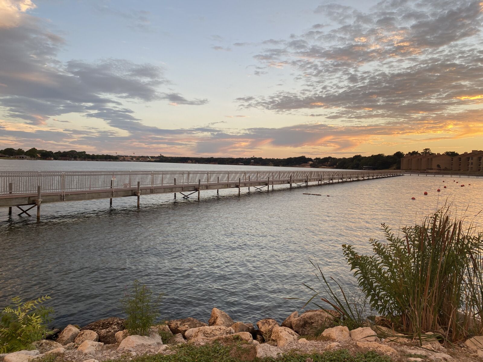 iPhone 11 Pro back triple camera 4.25mm f/1.8 sample photo. Sunset, texas sunset, lake photography