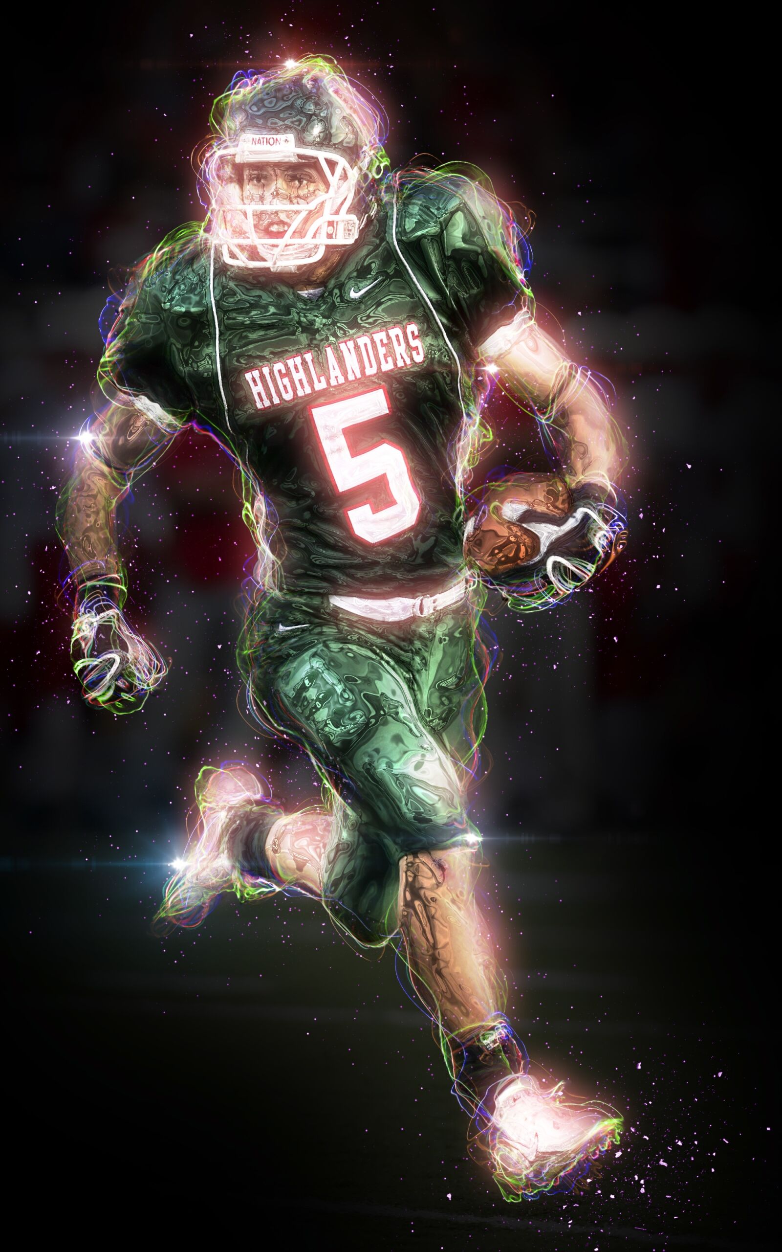 Canon EOS 20D sample photo. Football, american football, player photography