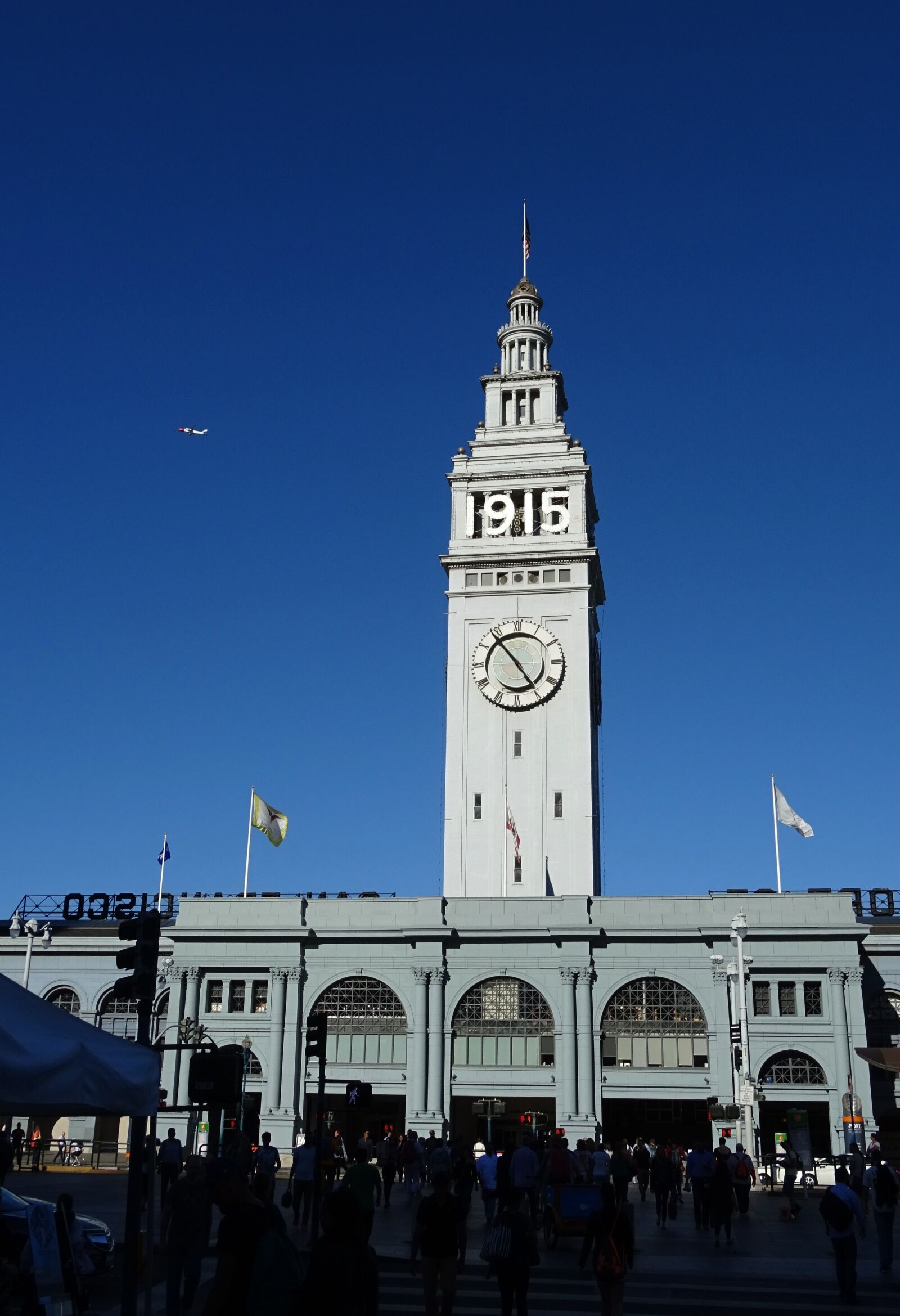 Sony DSC-HX60V sample photo. Clock tower, ferry building photography
