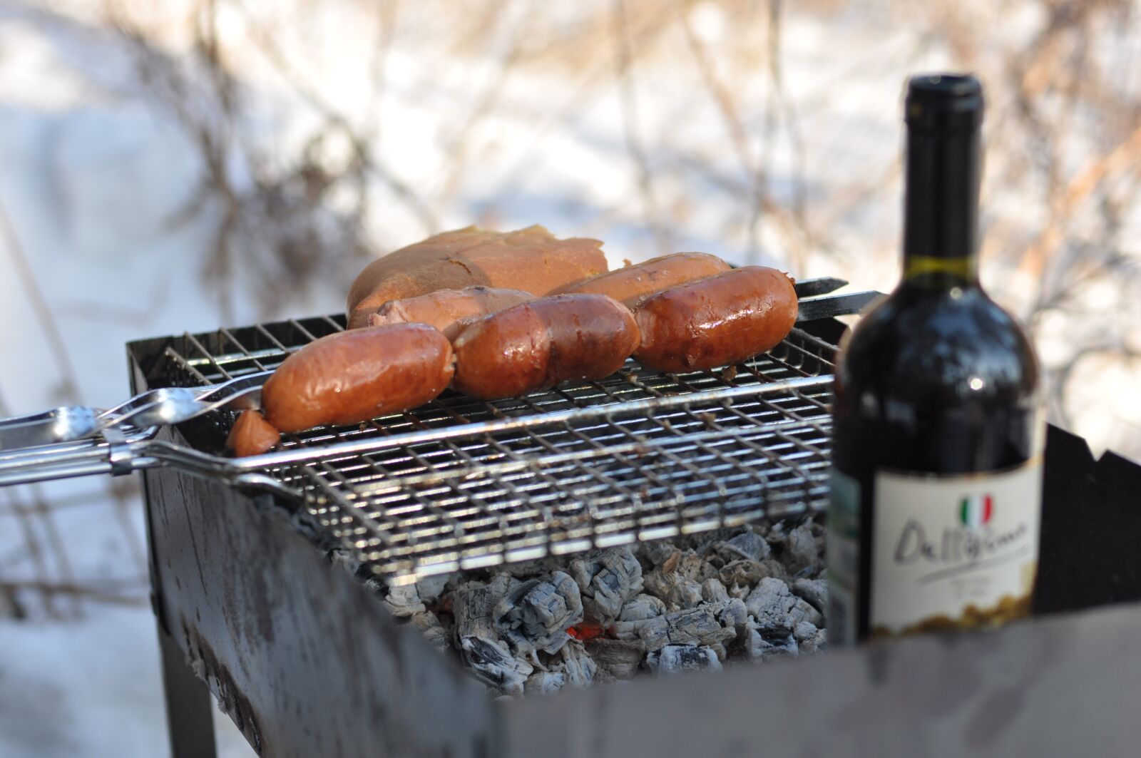Nikon D90 sample photo. Food, wine picnic, smoke photography