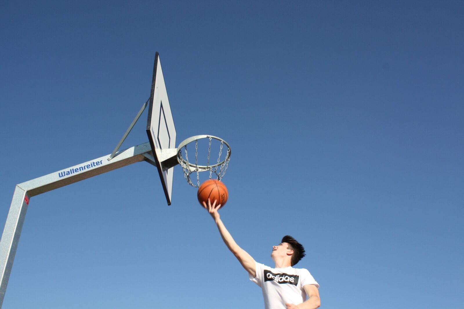Canon EOS 450D (EOS Rebel XSi / EOS Kiss X2) sample photo. Basketball, basketball hoop, sport photography