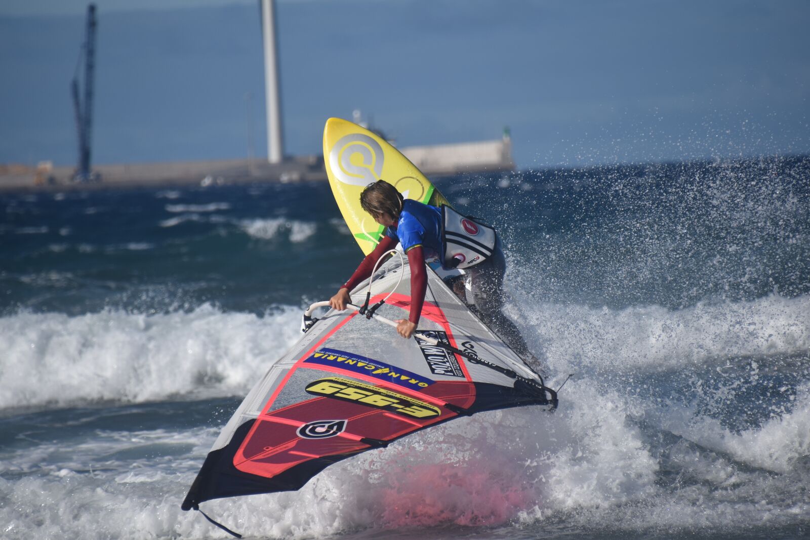 Nikon D5500 sample photo. Windsurfing, gran canaria, windsurfing photography