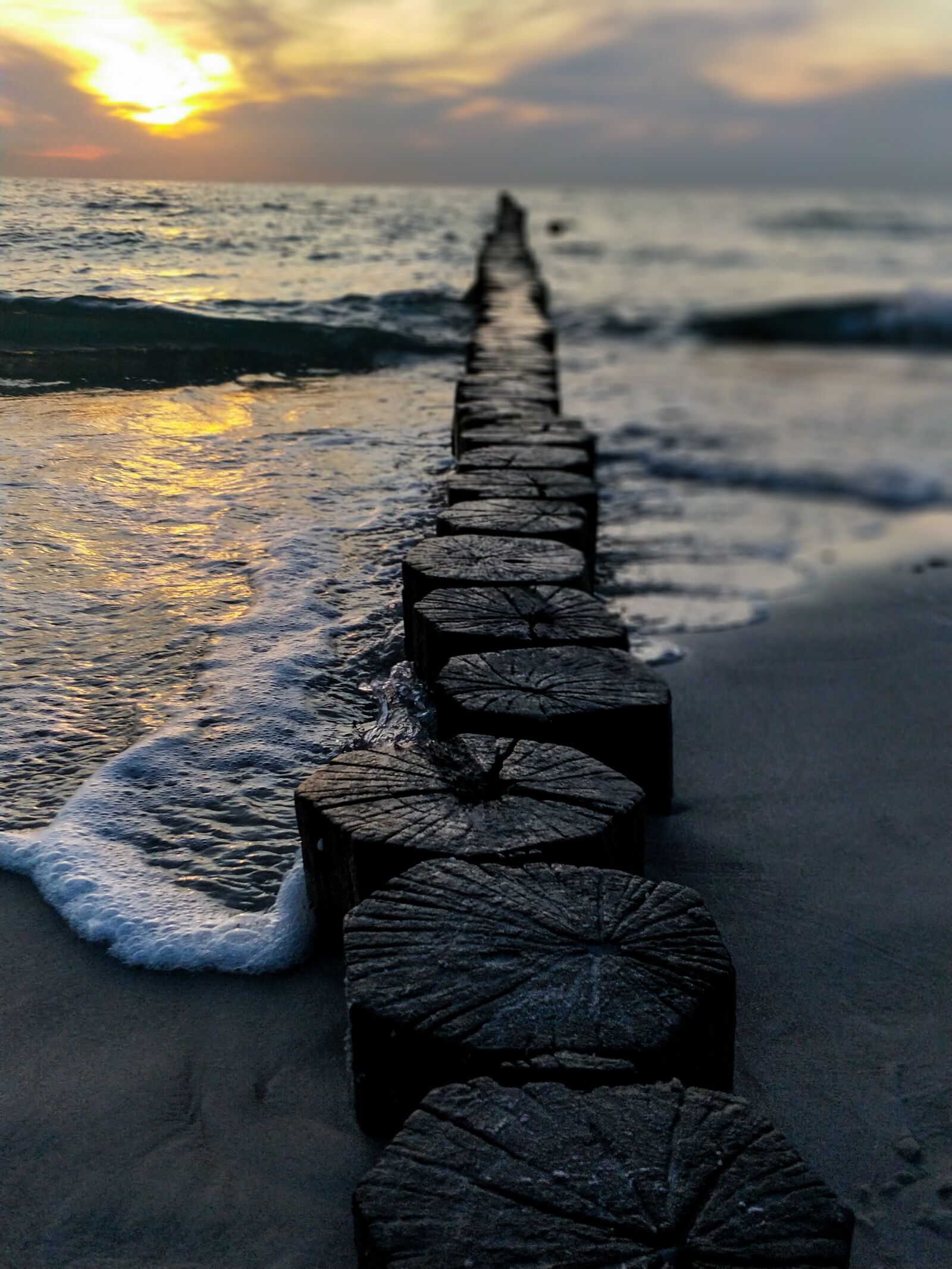 OnePlus 5 sample photo. Wave, sea, sunset photography