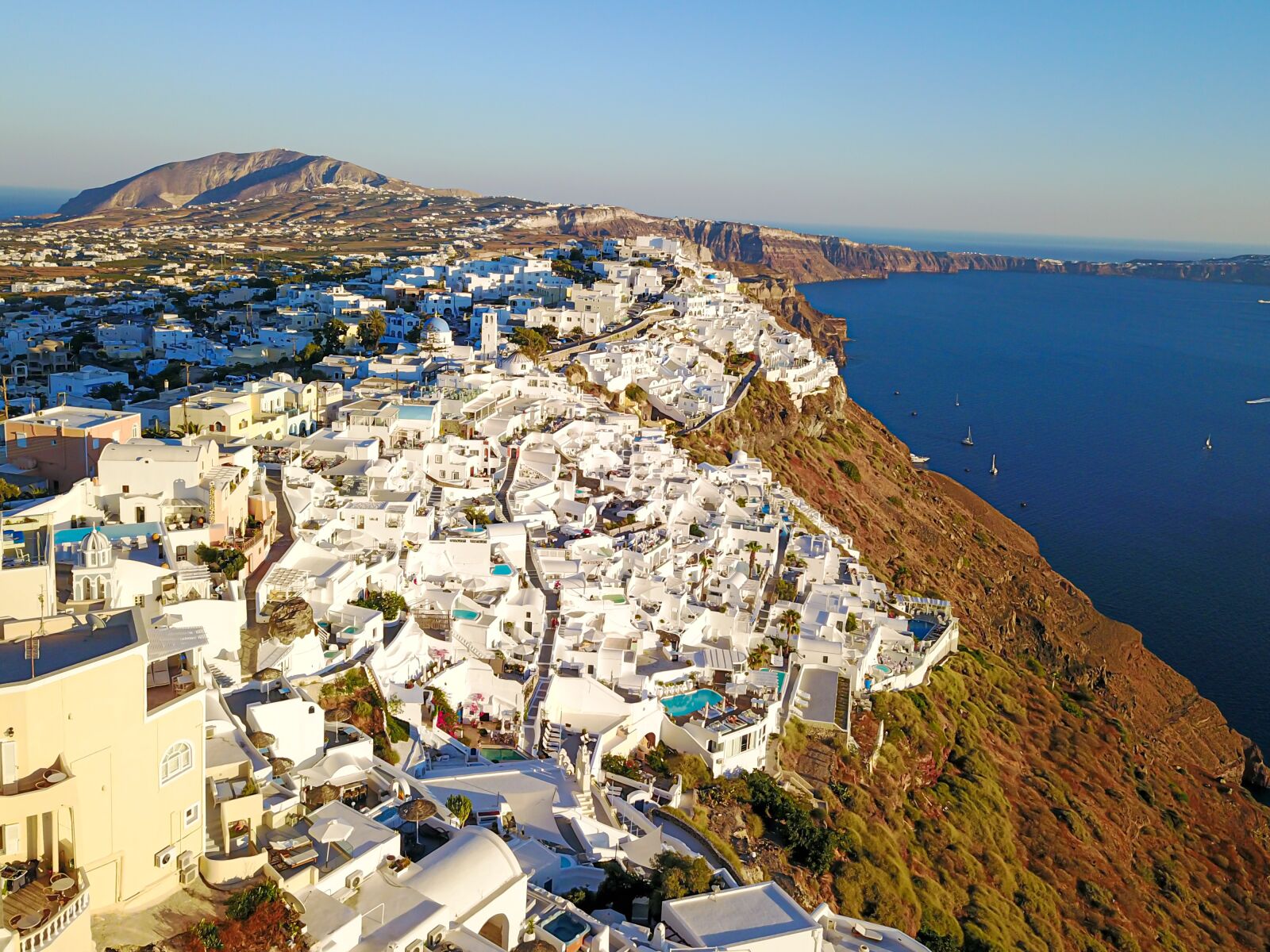 DJI FC220 sample photo. Santorini, greece, island photography